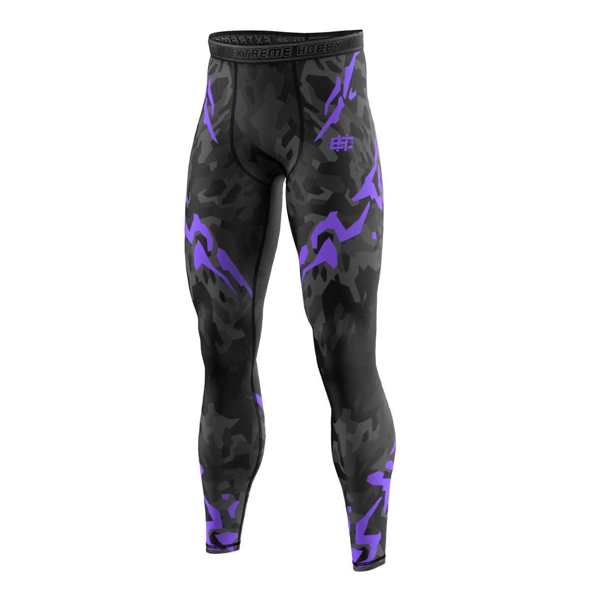Legginsy sportowe męskie EXTREME HOBBY BLACK PANTHER