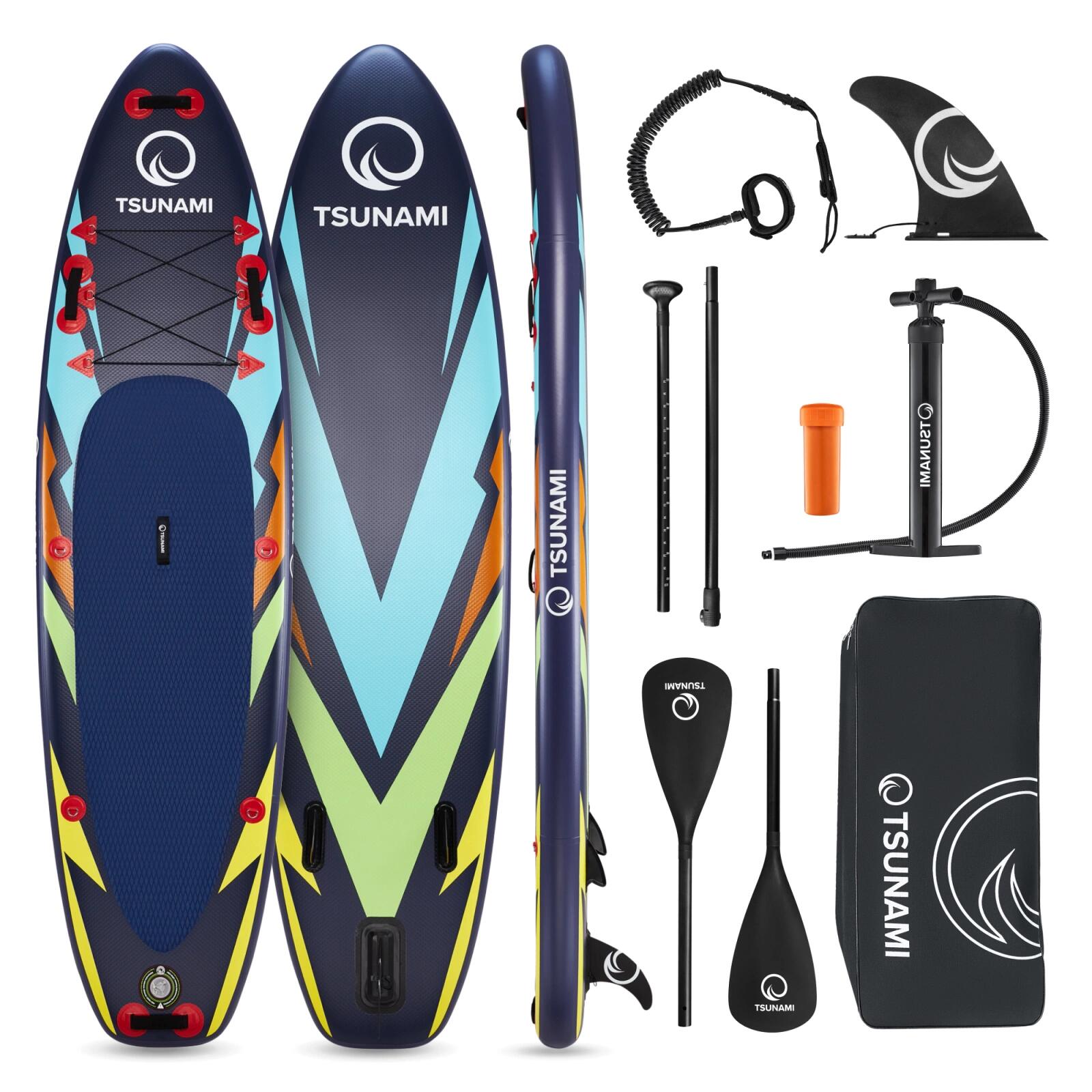 Deska SUP all-round stand up paddle pompowana do pływania TSUNAMI T08 320 cm