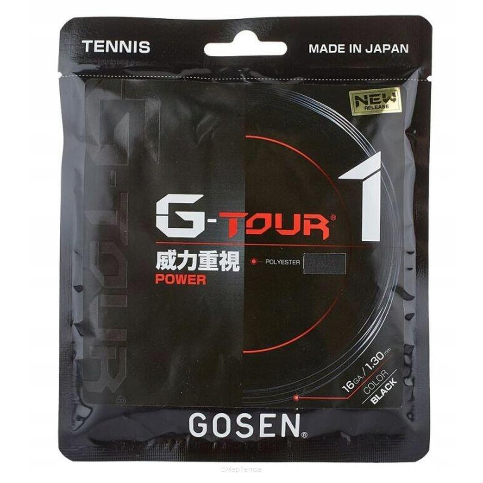 Naciąg tenisowy Gosen G-Tour 1 czarny 1.25