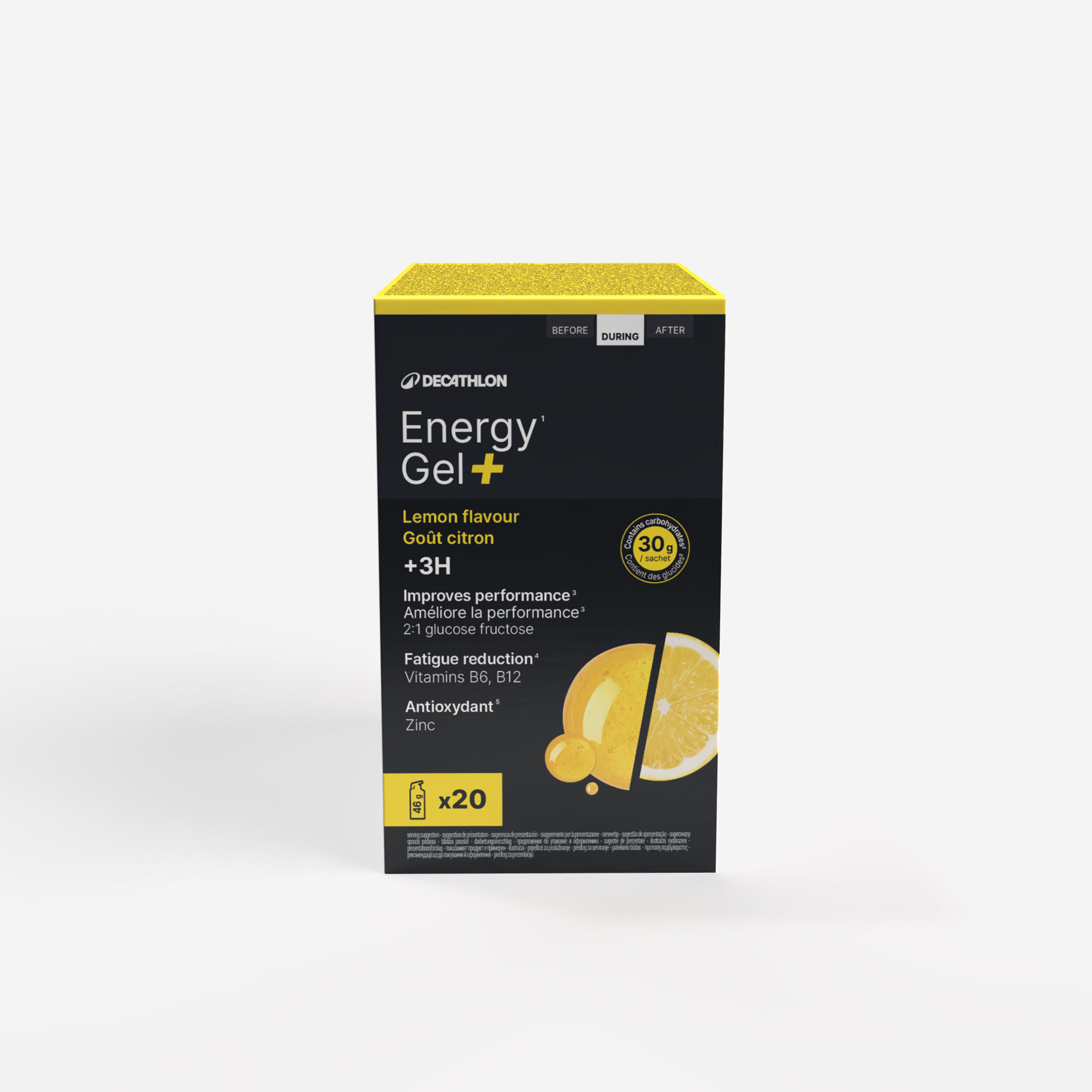 Żel energetyczny Energy Gel+ smak cytrynowy x20 wysiłek powyżej 3h
