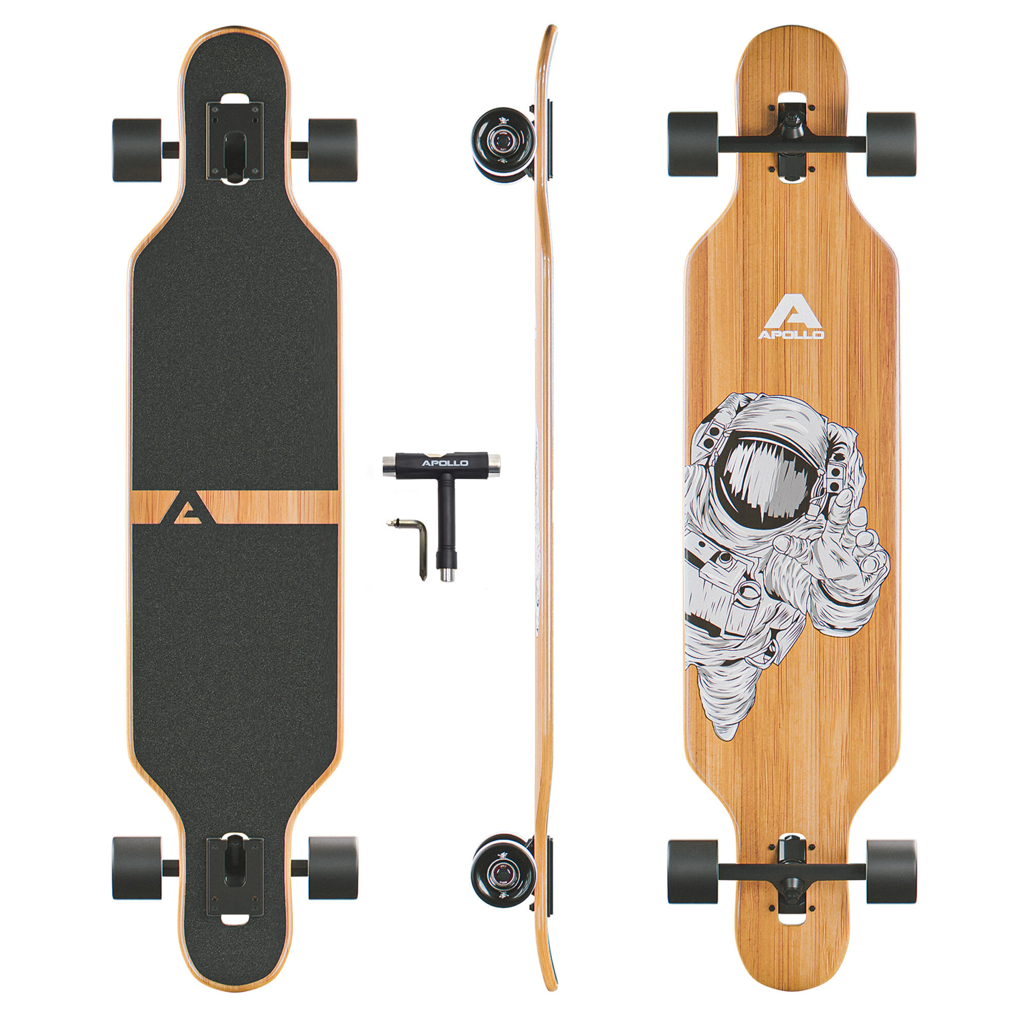 Longboard Twin Tip DT Fiberglas wyjątkowo lekki i stabilny