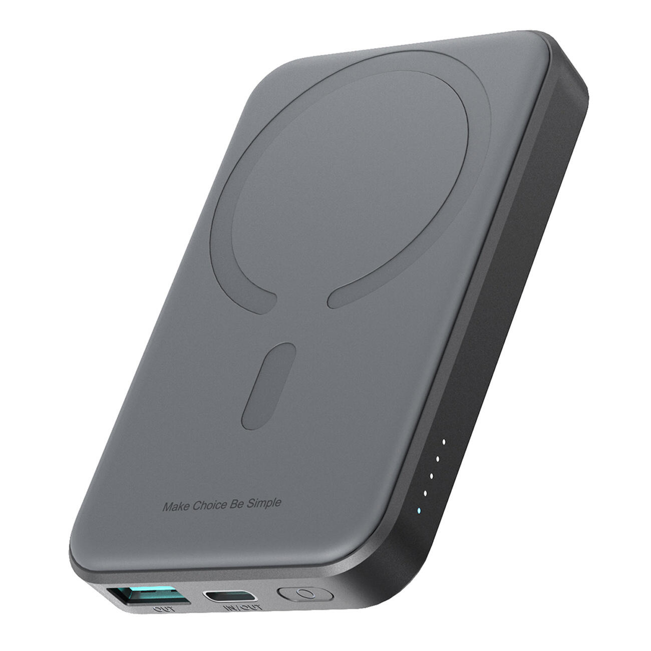 Powerbank Joyroom jr-w020 mini 5000mah usb-a usb-c indukcyjny 20W + kabel usb-c