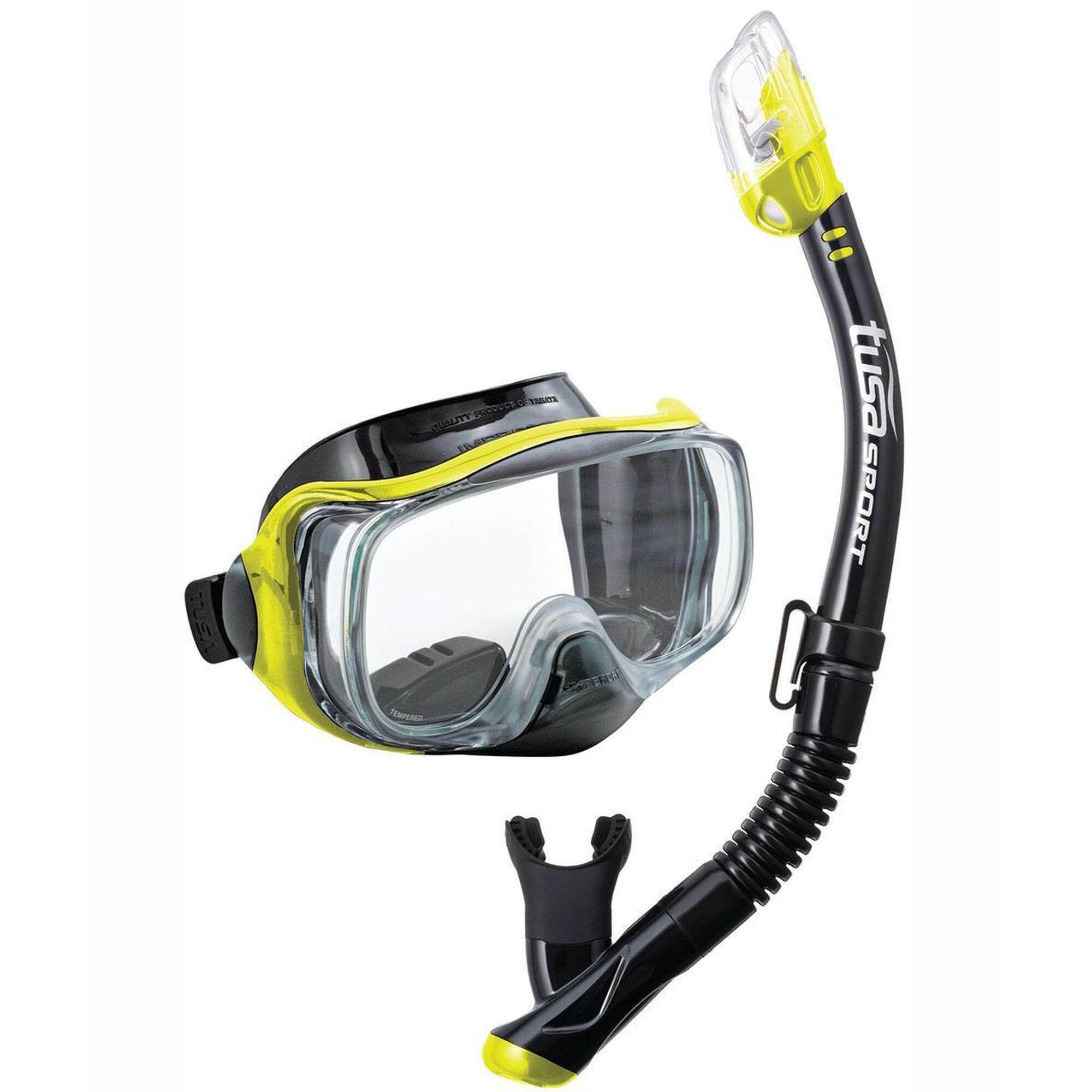 Zestaw Do Nurkowania Tusa Imprex 3D Combo – Czarny/Błyskotliwy Żółty