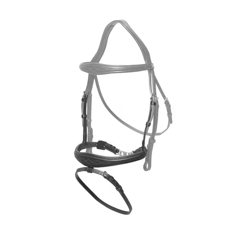 Anatomiczna muserolla kombinowana dla konia z łańcuchami Dy'on