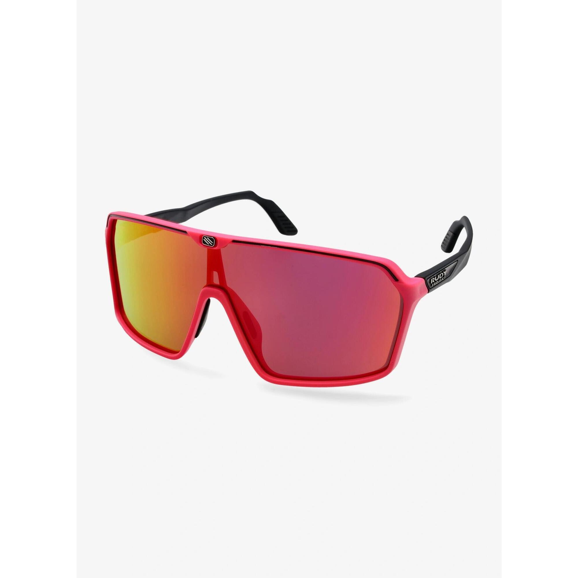 Okulary rowerowe Rudy Project Spinshield - pink fluo/blk mat/multila red