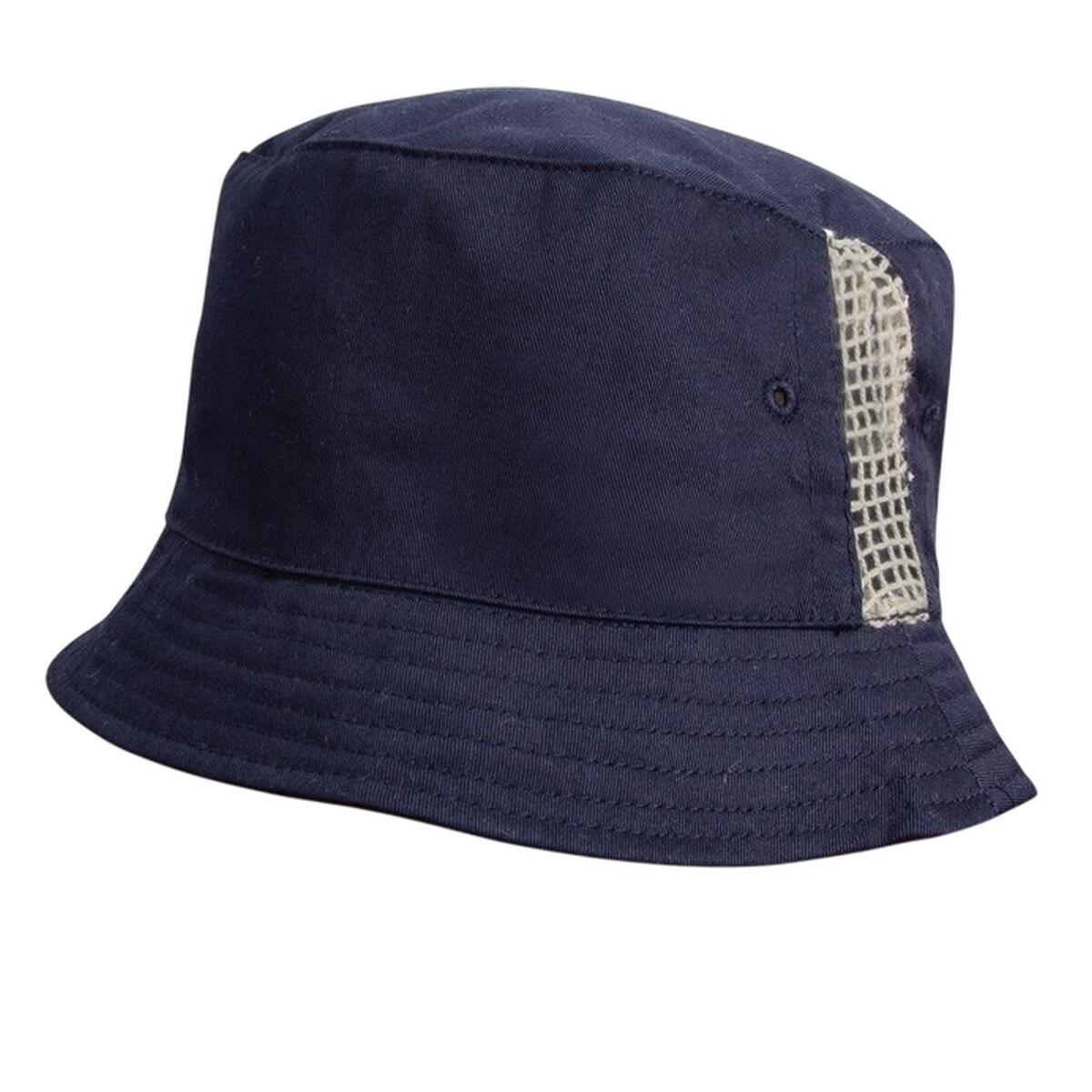 Deluxe Washed Cotton Mesh Panel Bucket Hat