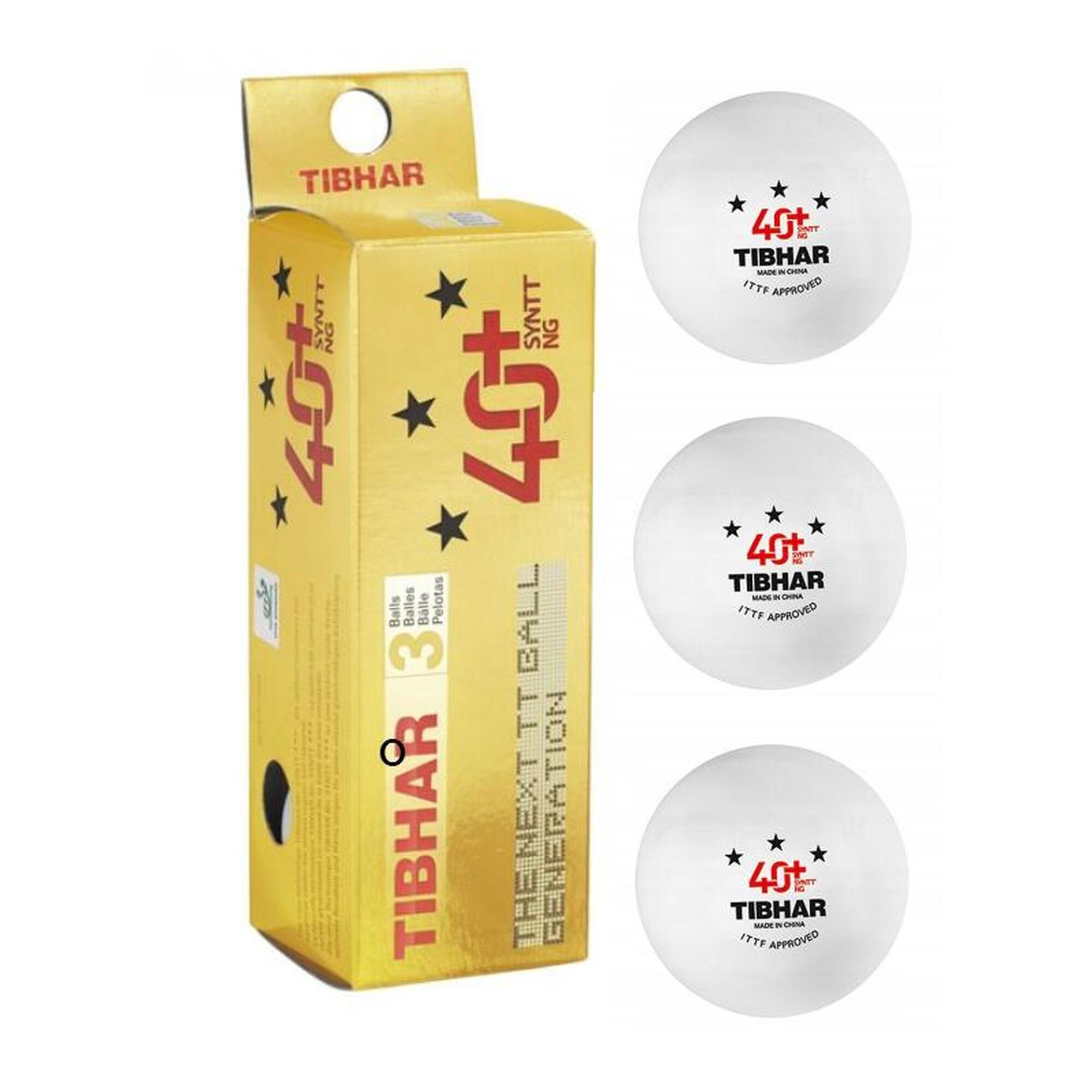 PIŁECZKI DO TENISA STOŁOWEGO piłki do ping ponga PROFESJONALNE 3 szt TIBHAR