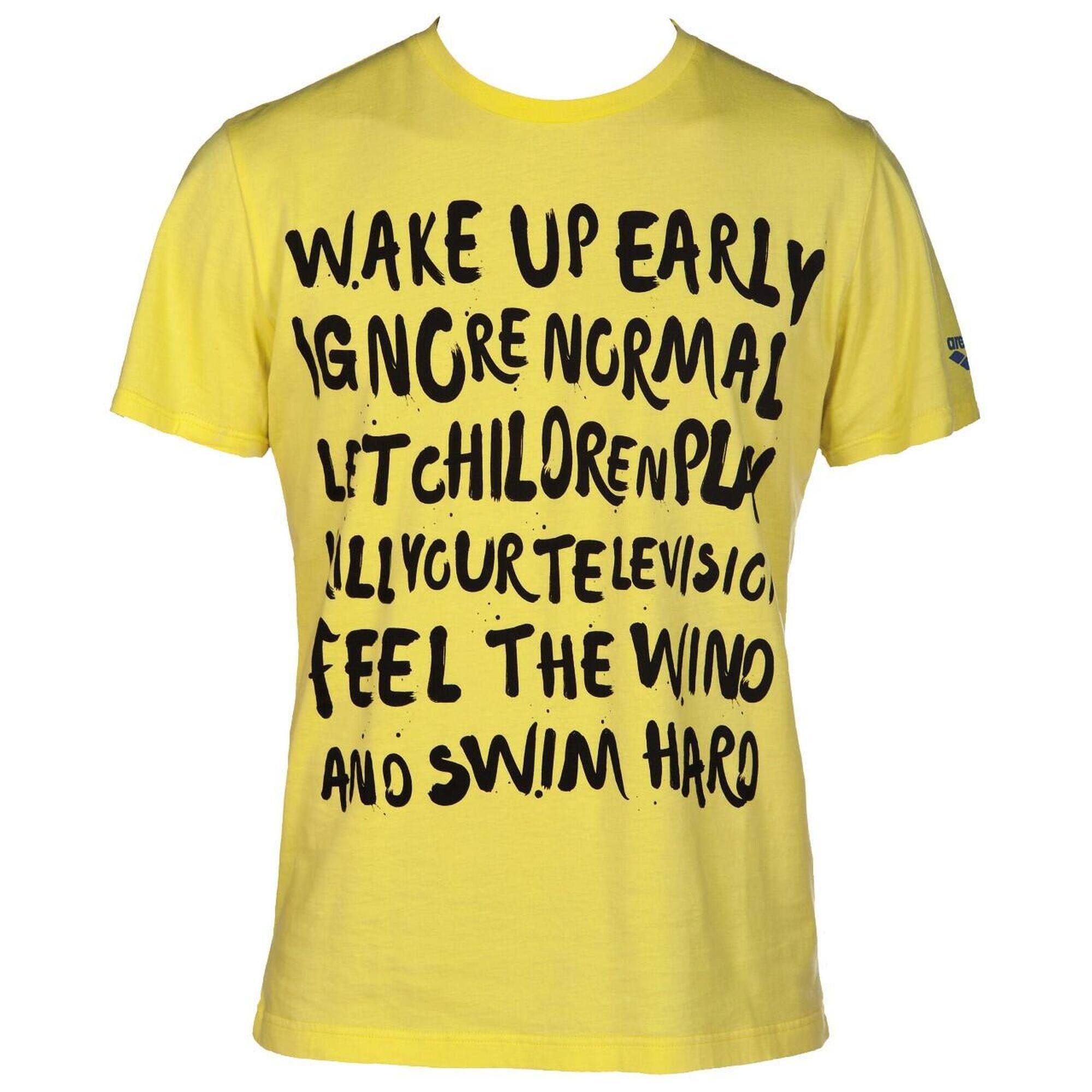 Koszulka Arena M SEPARATES TEE SLOGAN 2 [P] XL YELLOW_STAR