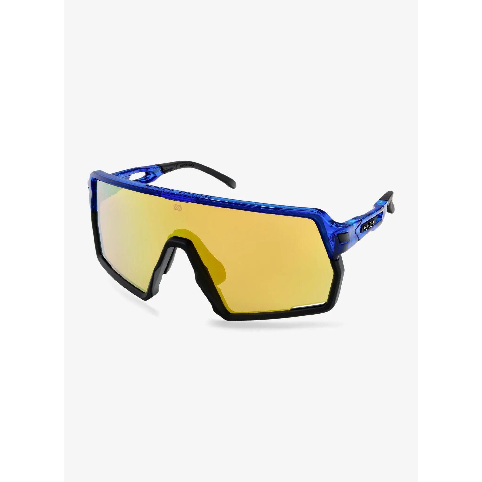 Okulary rowerowe Rudy Project Kelion - crystal blue/multilaser yellow