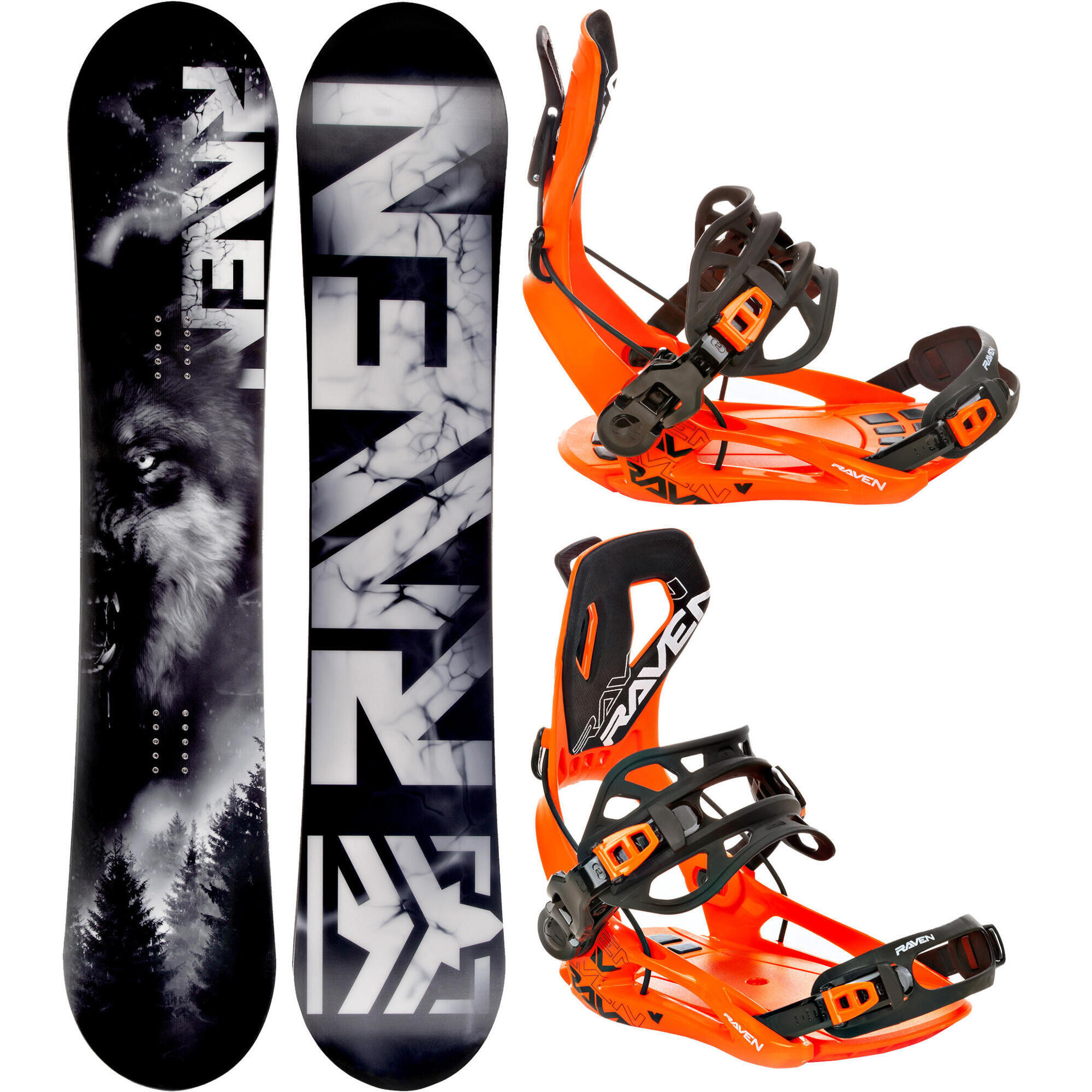 Zestaw Snowboard Raven Lupus + Wiązania Raven FT360