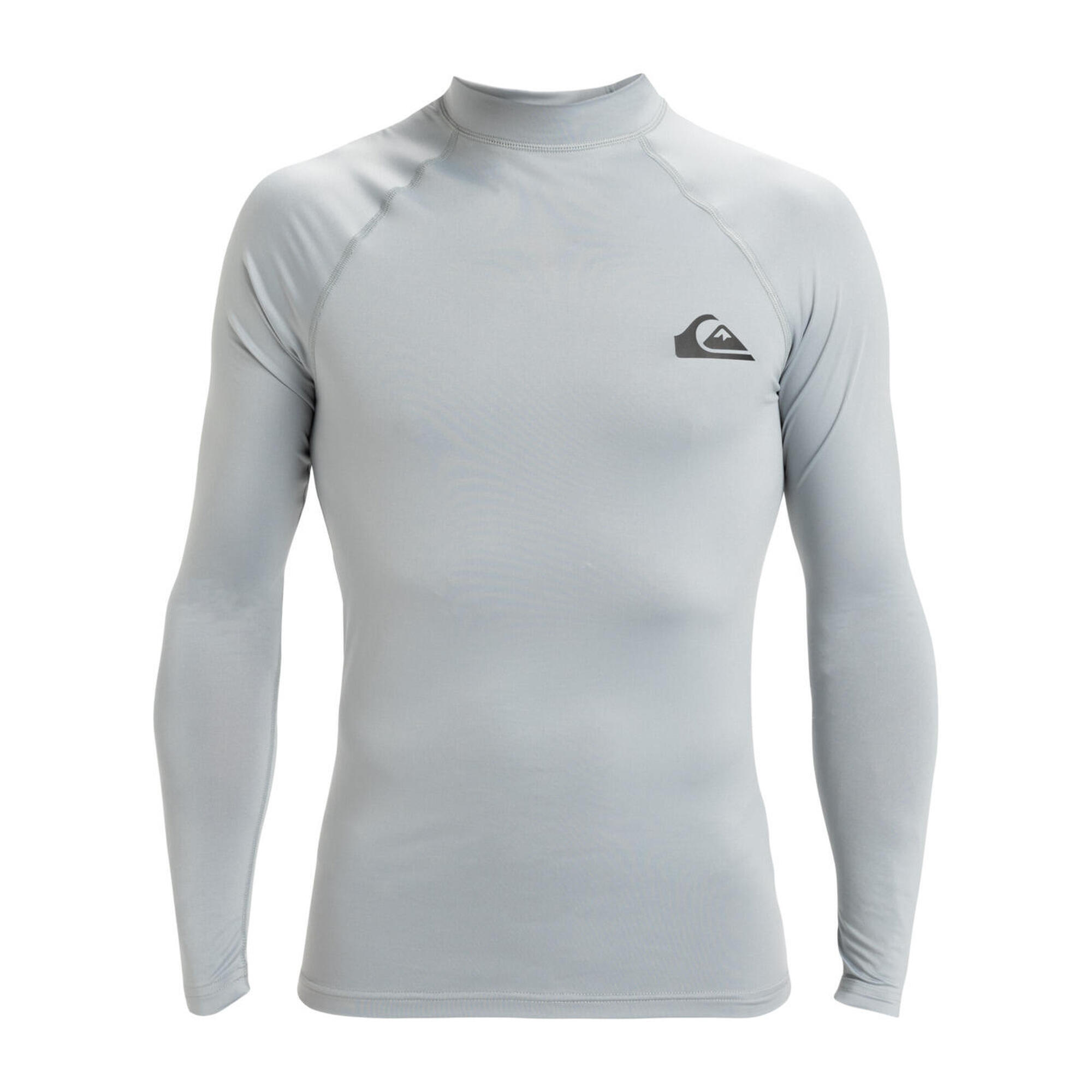 Koszulka surfingowa z długim rękawem UPF 50 dla Mężczyzn EVERYDAY Szary