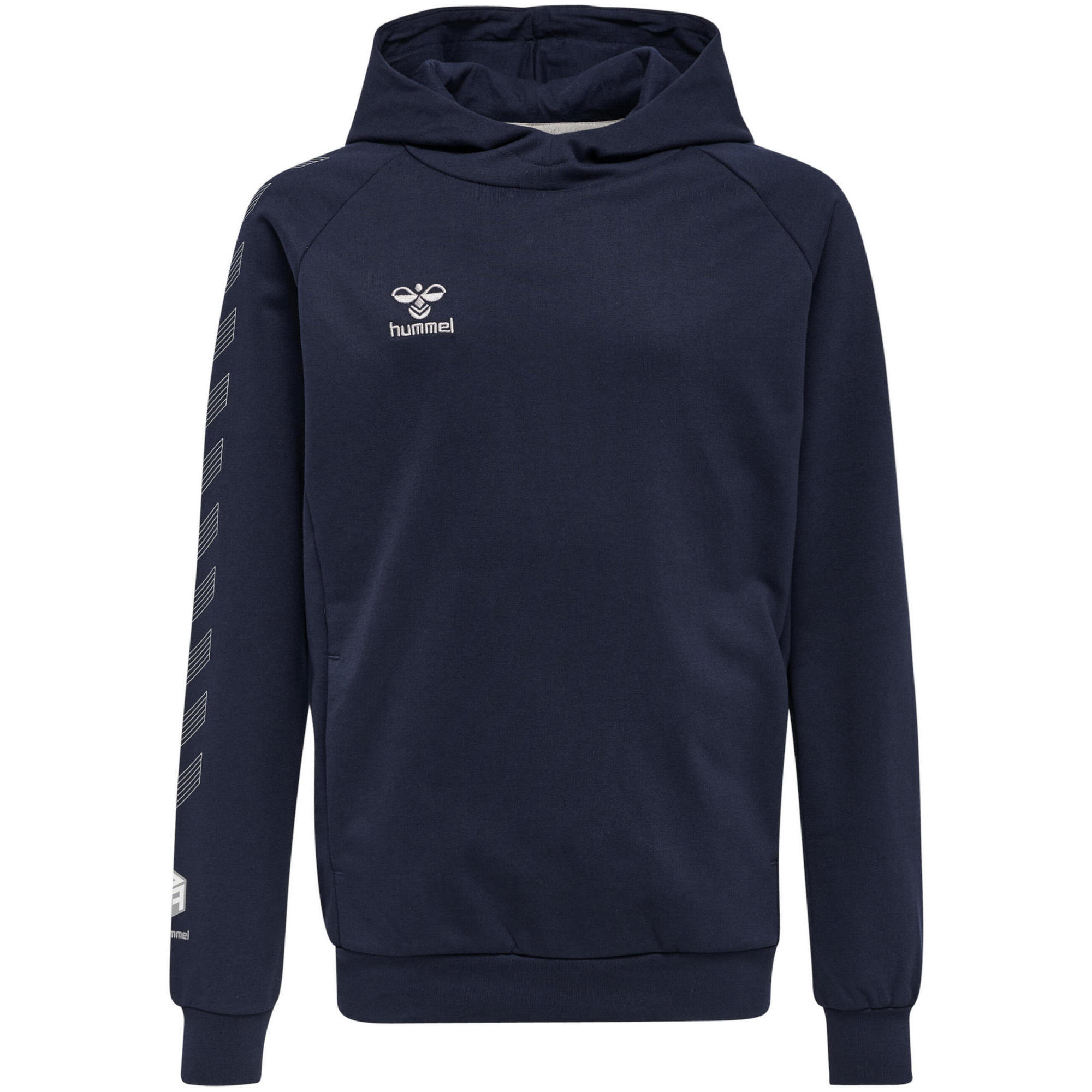 Dziecięca bawełniana bluza z kapturem Hummel Move Grid