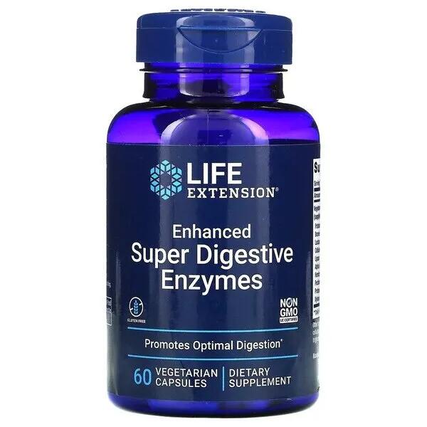 Enzymy Trawienne Enhanced Super Digestive Enzymes Life Extension 60 vkaps