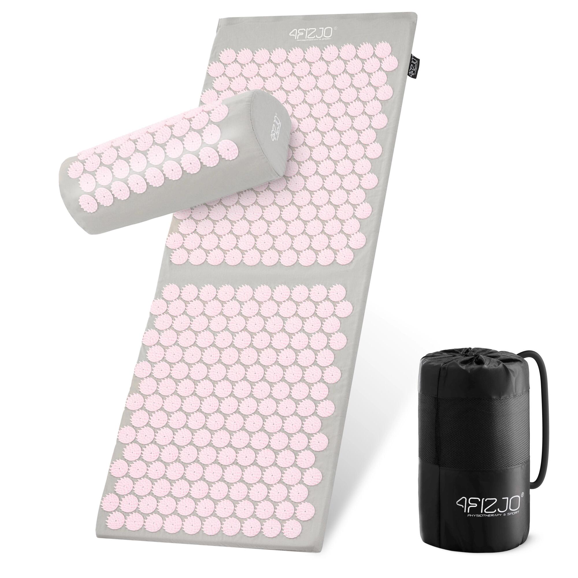 Duża mata do akupresury klasyczna 4FIZJO z poduszką