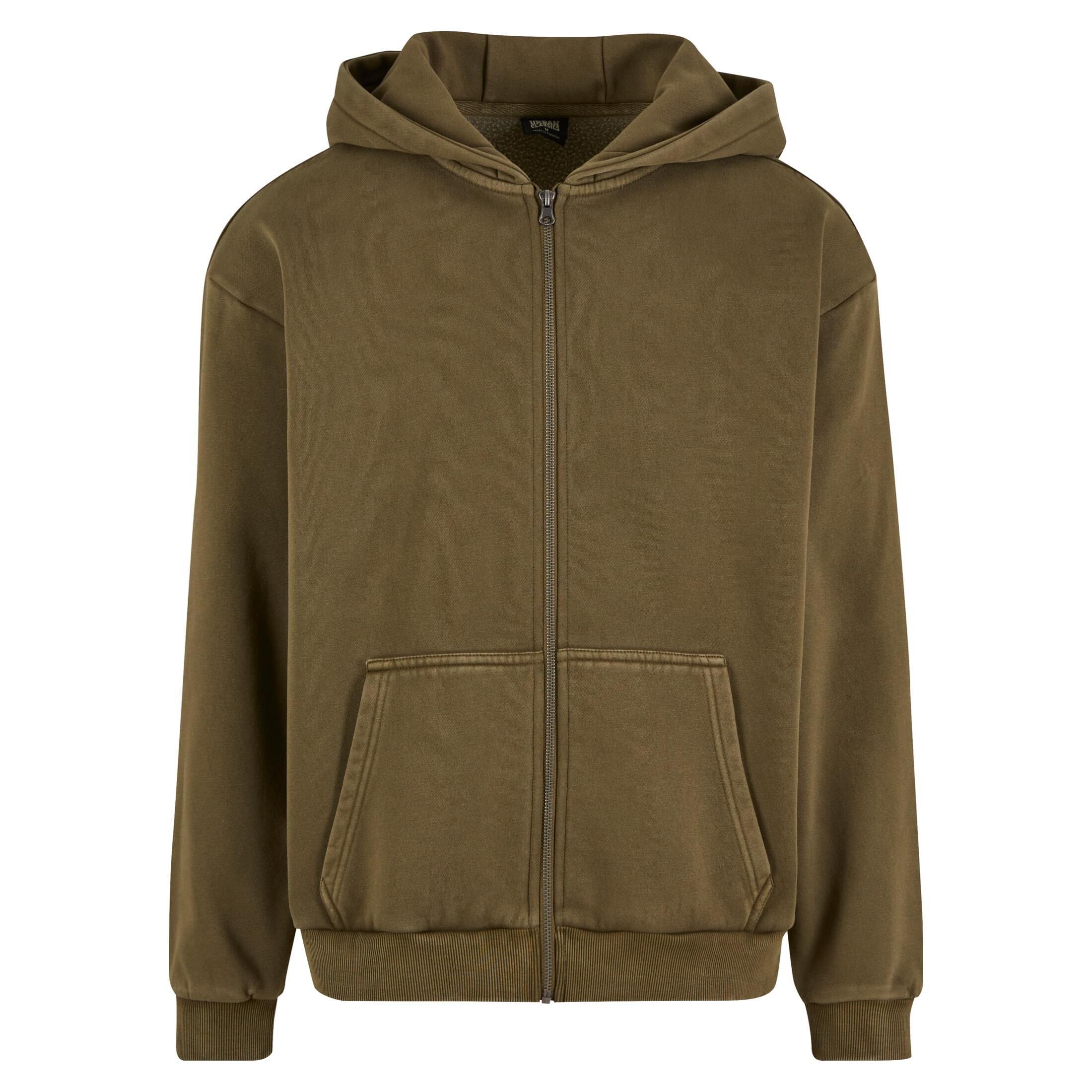 Bluza z kapturem i zamkiem błyskawicznym Urban Classics Vintage