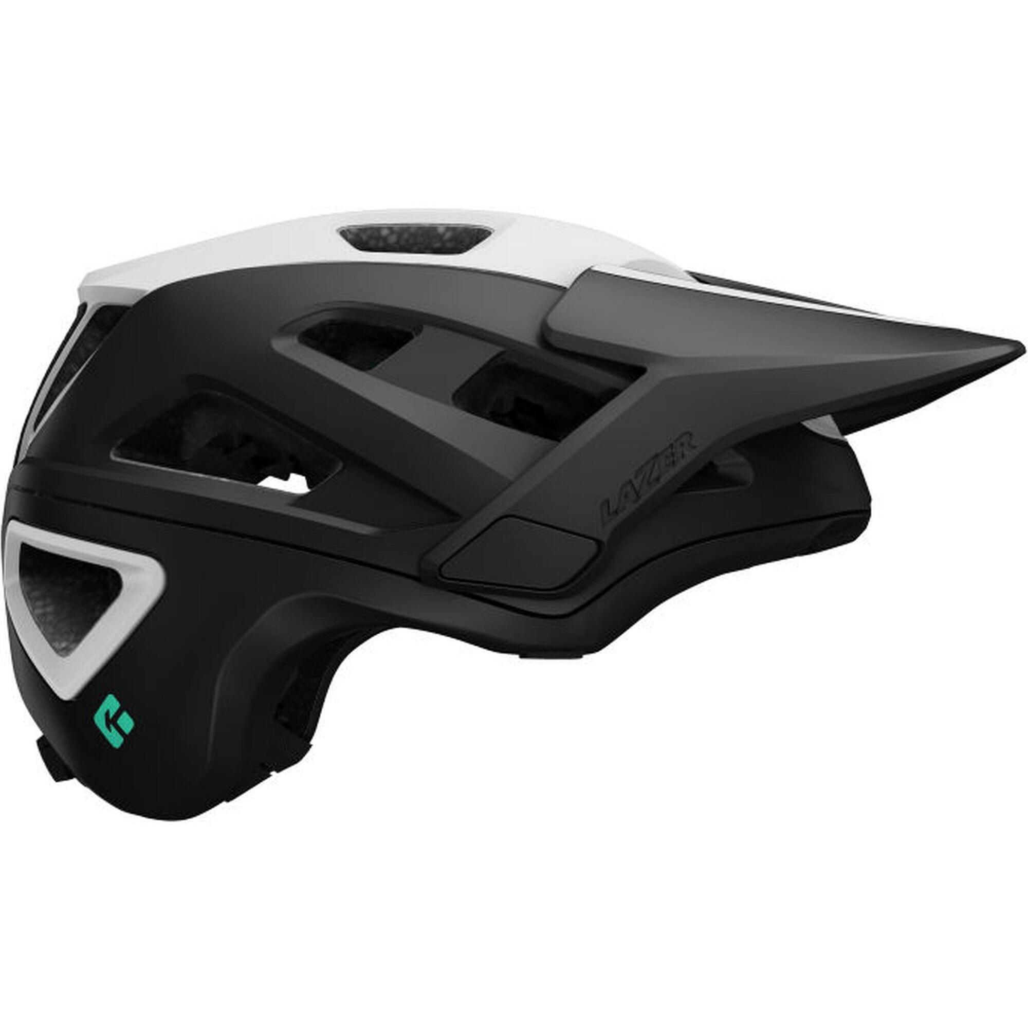 Kask MTB Jackal KinetiCore, biały matowy czarny