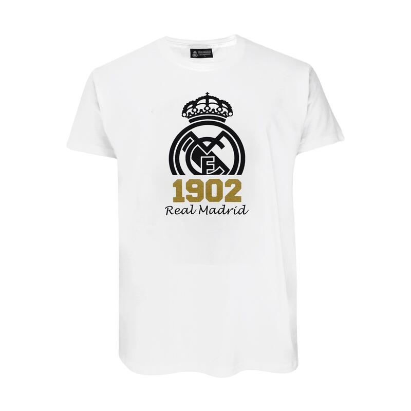 Real Madryt 1902 - biała koszulka z herbem - 2XL