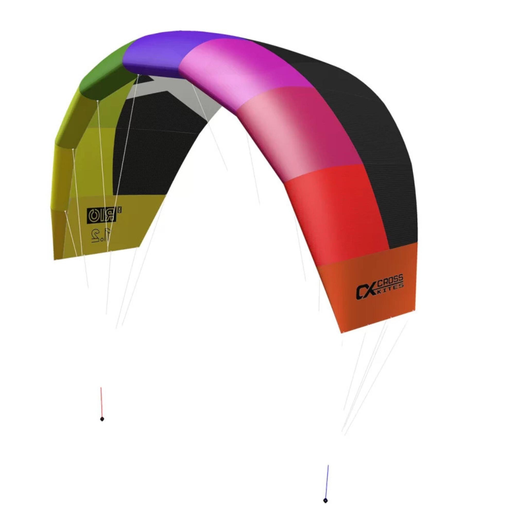Latawiec treningowy CrossKites Rio 2.5 Rainbow 2-linkowy