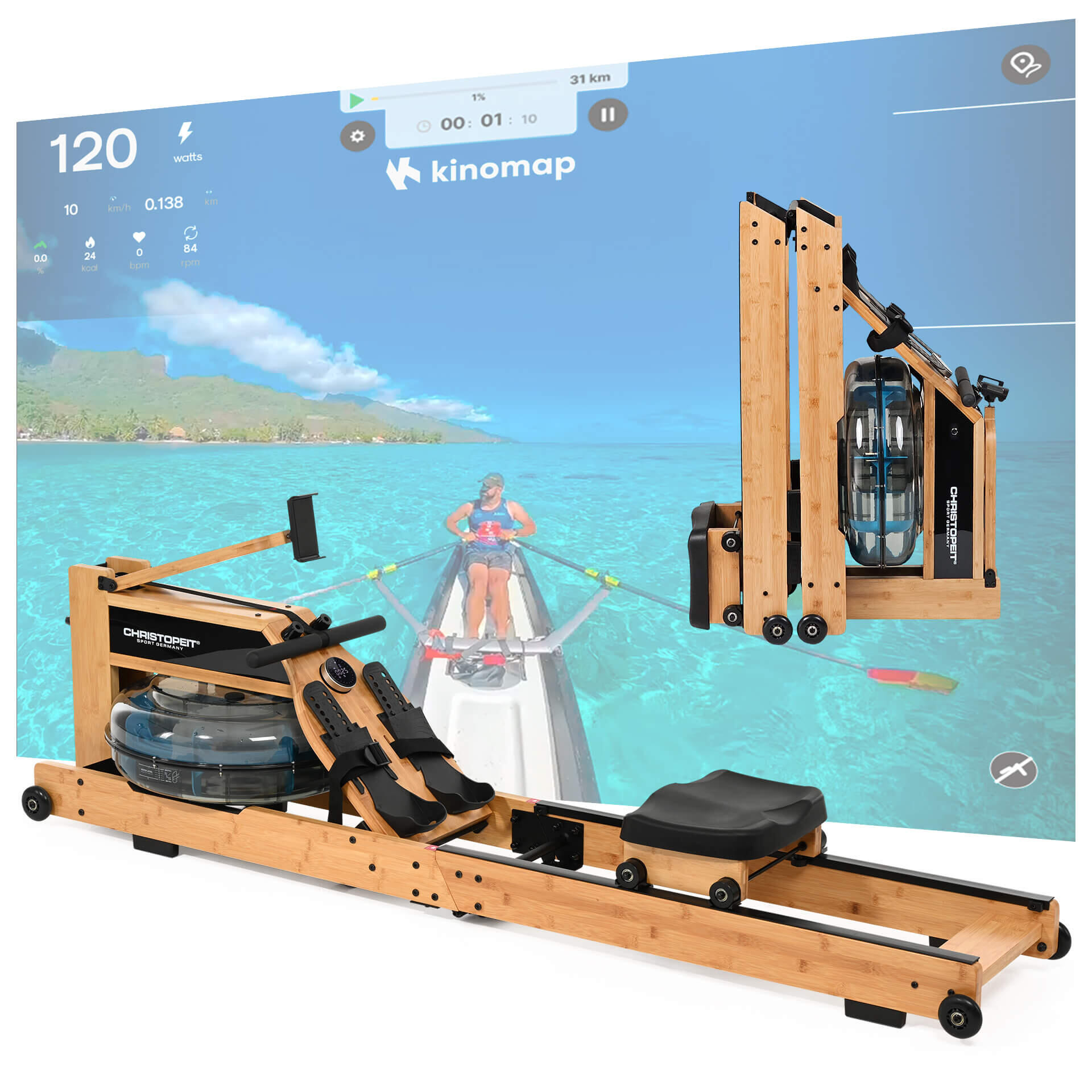 Wioślarz wodno-magnetyczny Christopeit Colorado