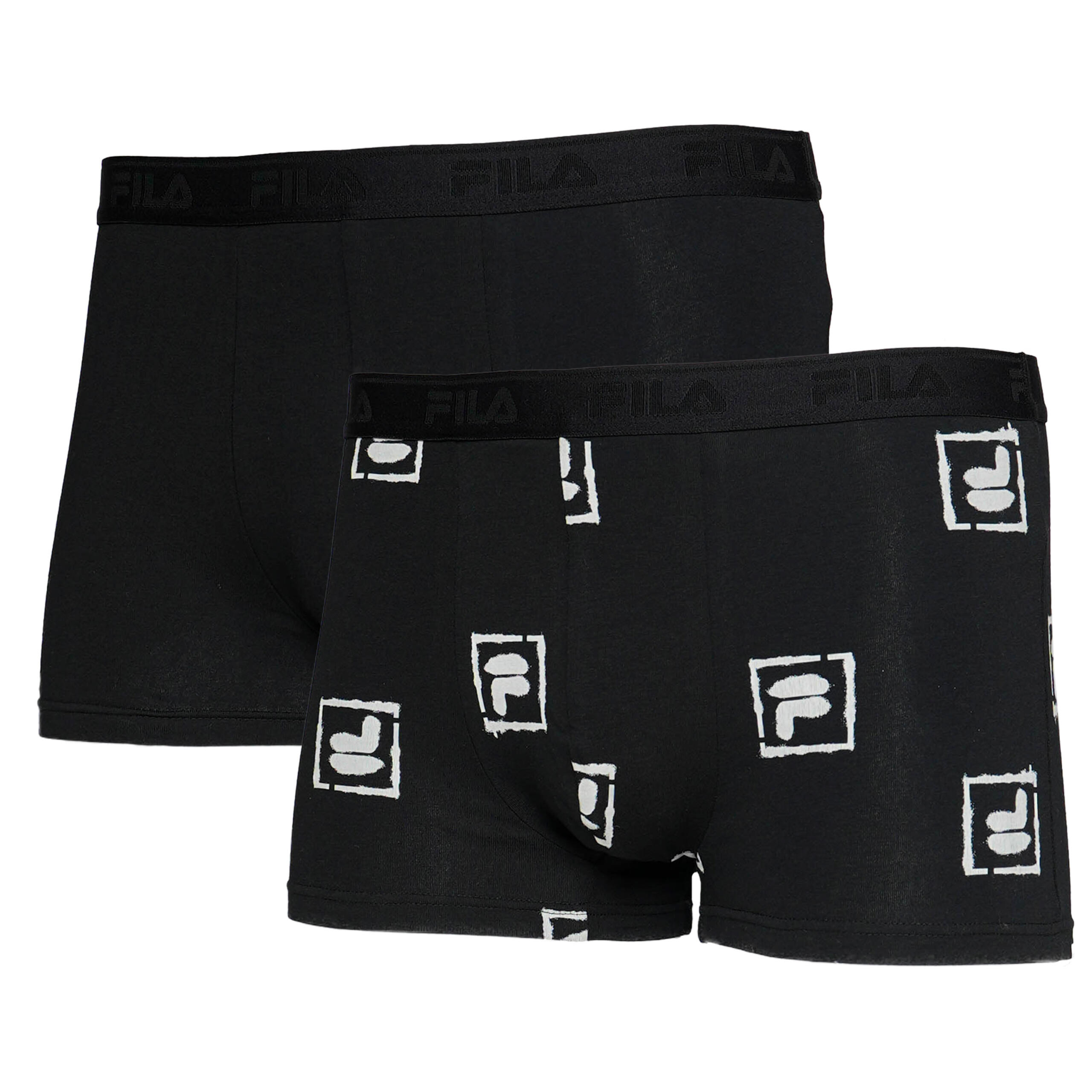 Man Boxer Elastic With Logo Pack Of 2 Pieces