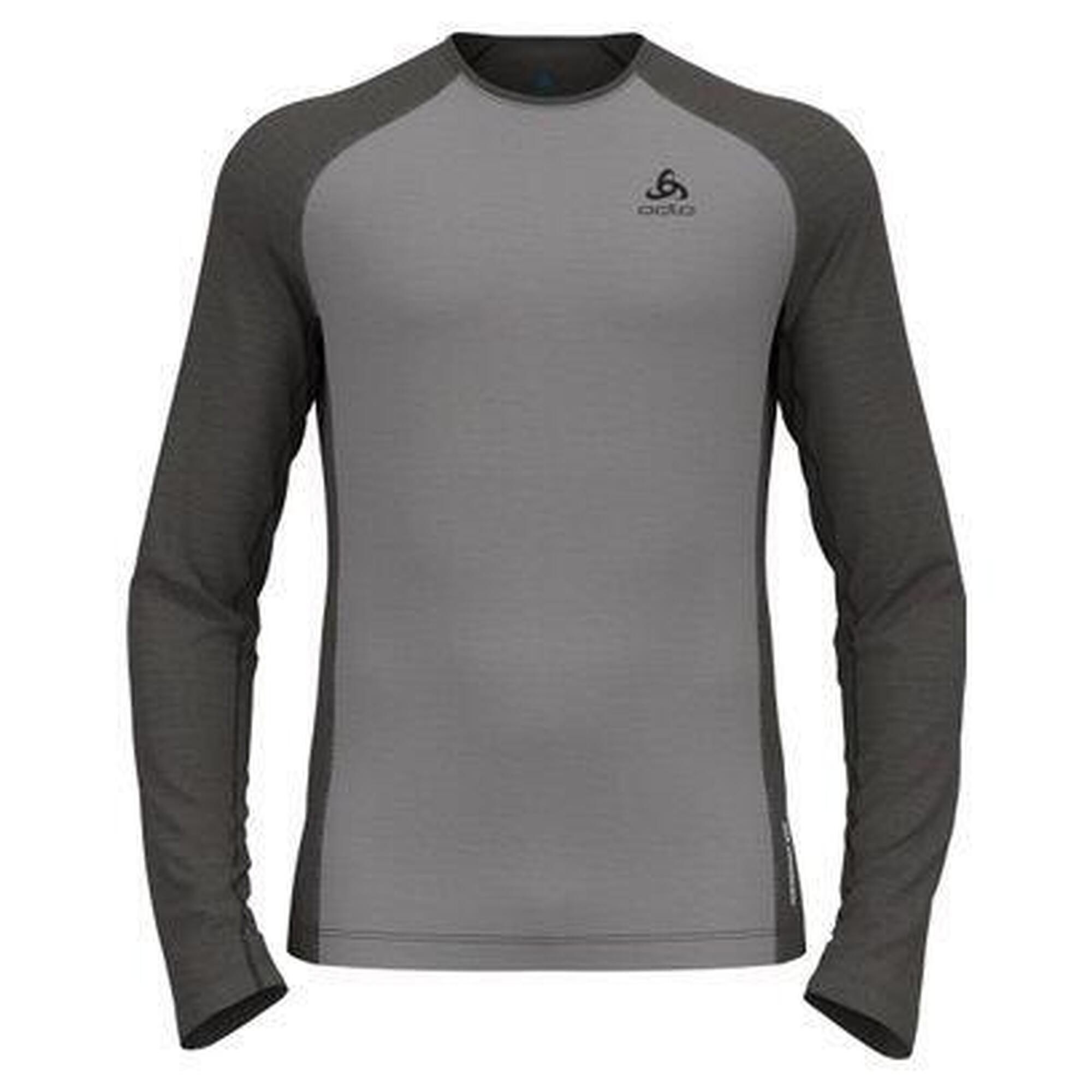 Bluza termiczna męska Odlo Natural Performance PW 150 BL Top Crew Neck LS