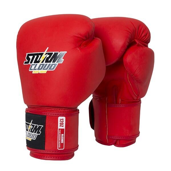 Rękawice Muay Thai StormCloud Blizzard Classic Czerwone 10oz