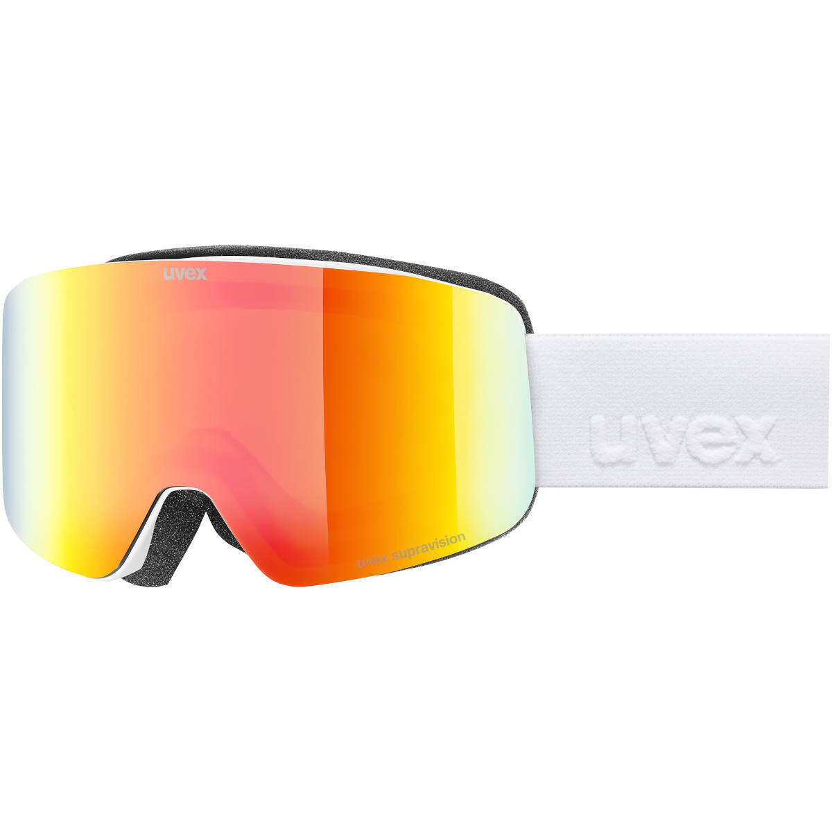 Gogle Uvex Pwdr FM White Matt Mirror Rainbow 2026