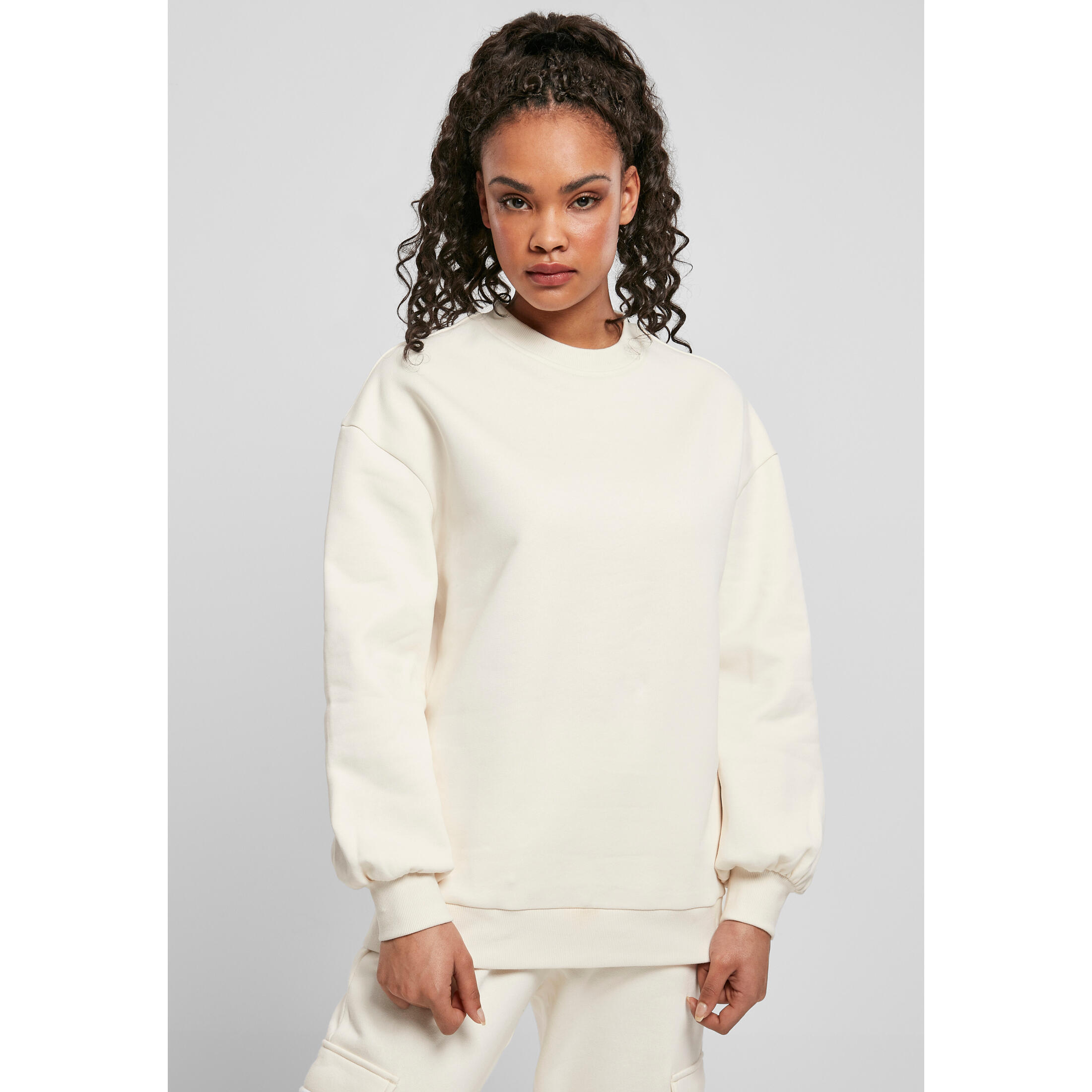 Bluza damska Urban Classics organic oversized crew-Duże rozmiary