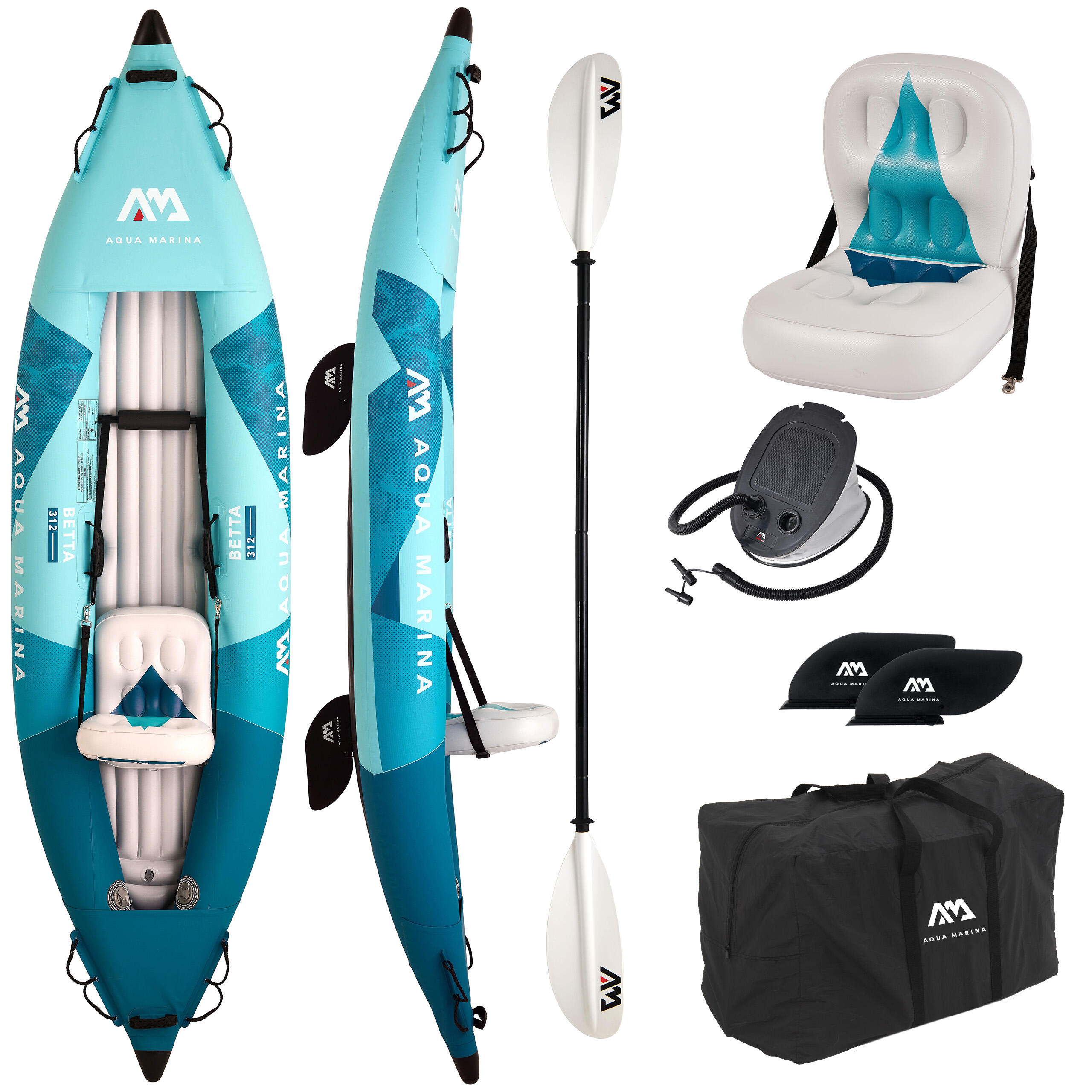 Kajak pompowany Aqua Marina Betta 312 Blue 2026 1-osobowy