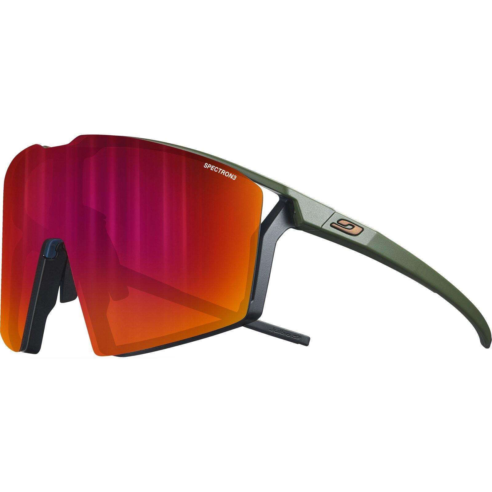 Okulary rowerowe Julbo Edge - khaki/czarny | Spectron cat 3 Cf + cat 0