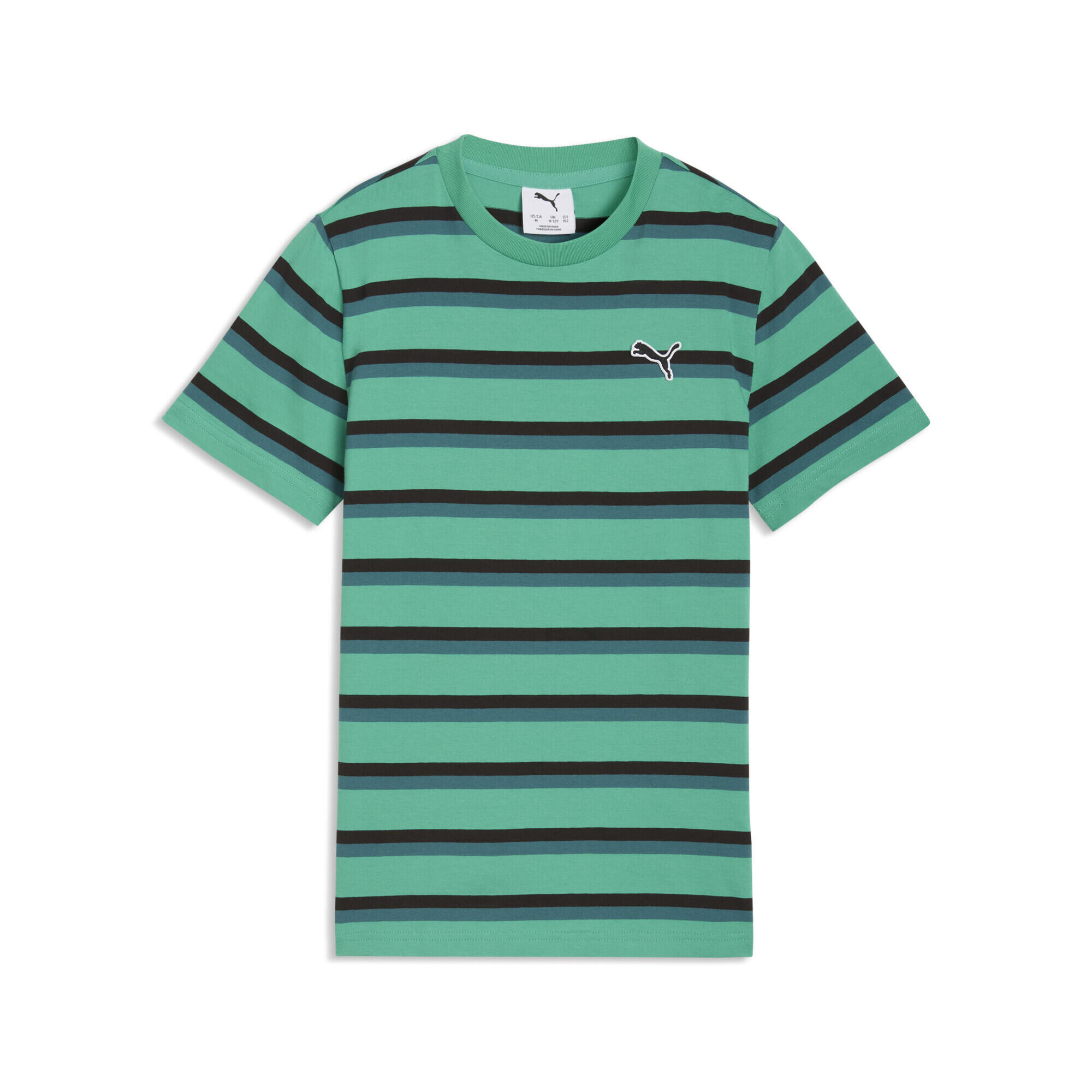 Młodzieżowa koszulka Essentials w paski PUMA