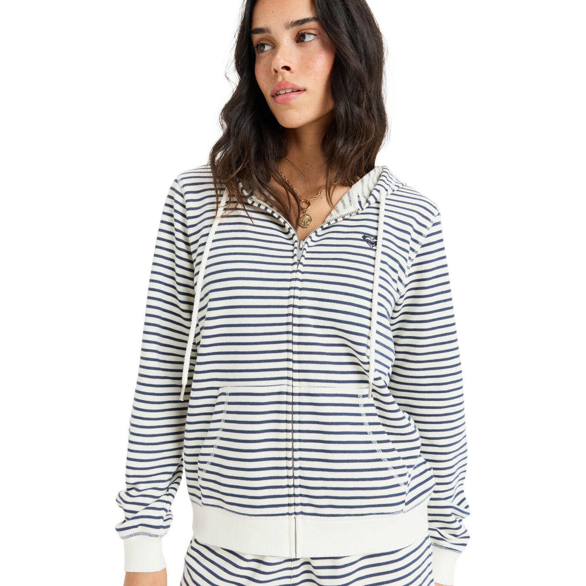 Bluza z kapturem dla Kobiety PERFECT STRIPE Niebieski
