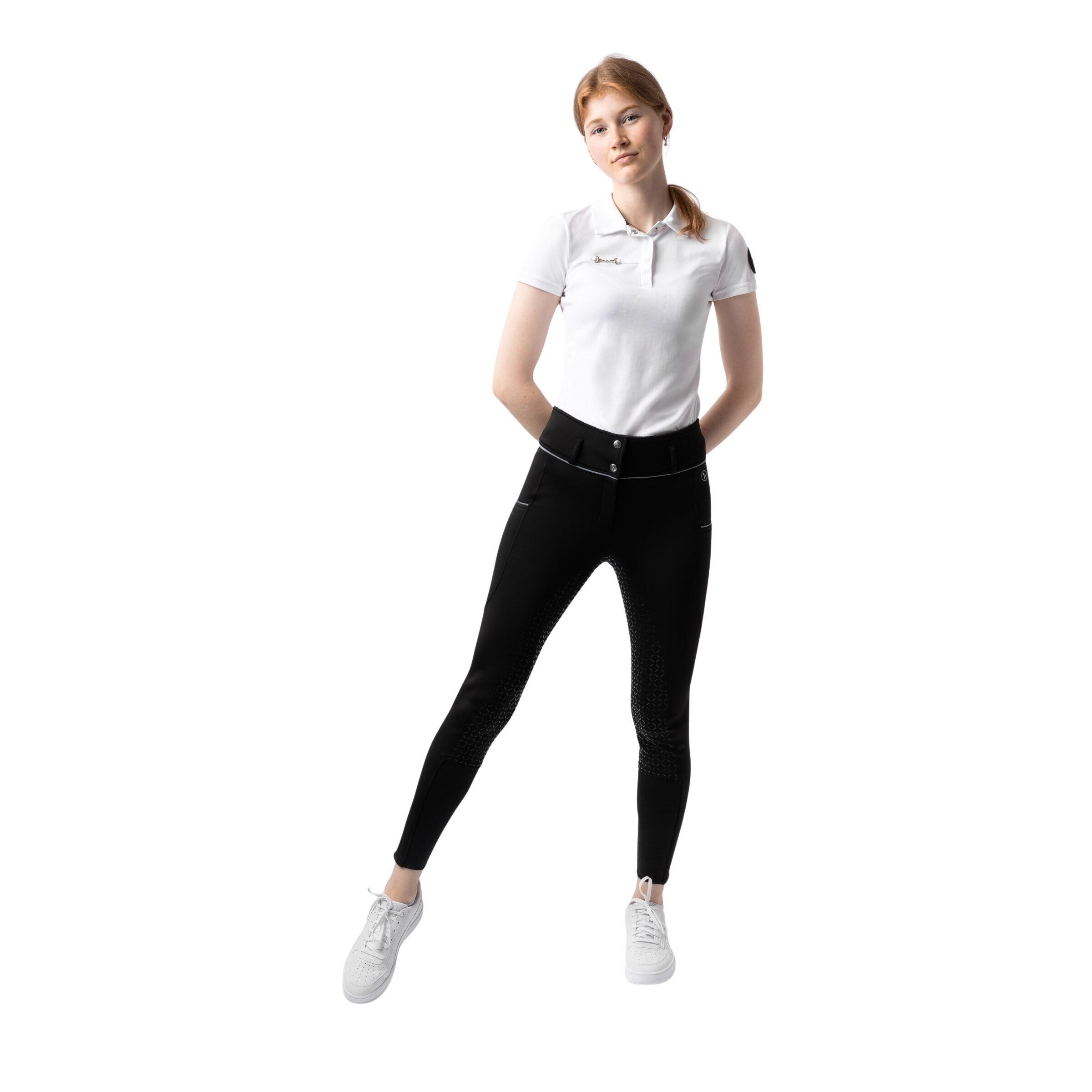 Leginsy jeździeckie full grip damskie Horze Breeches