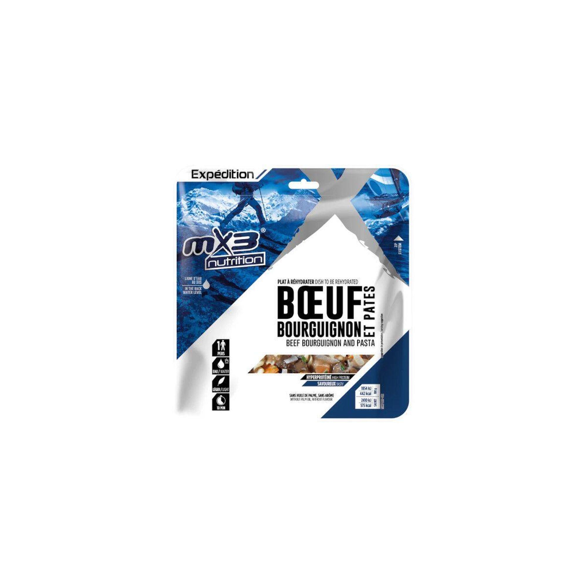 Danie liofilizowane (808) Wołowina Po Burgundzku Z Makaronem 130G