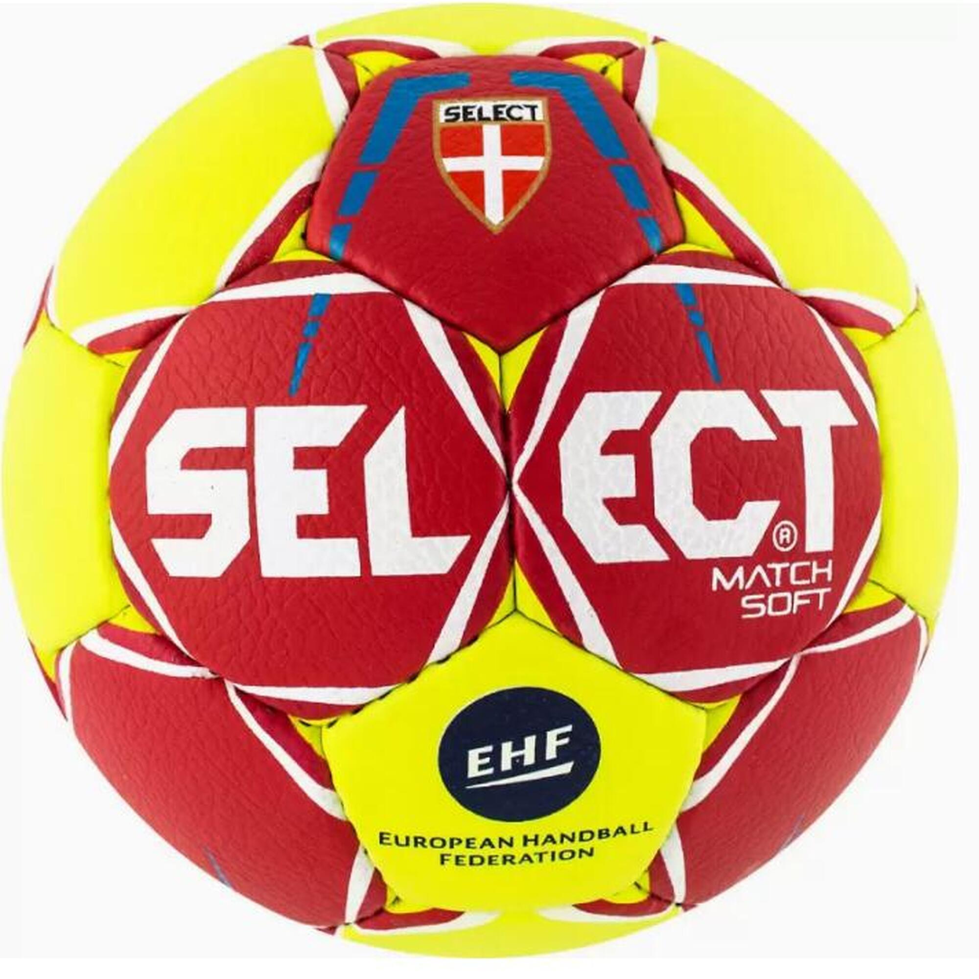 Piłka ręczna Select Match Soft EHF czerwony/żółty r. 3
