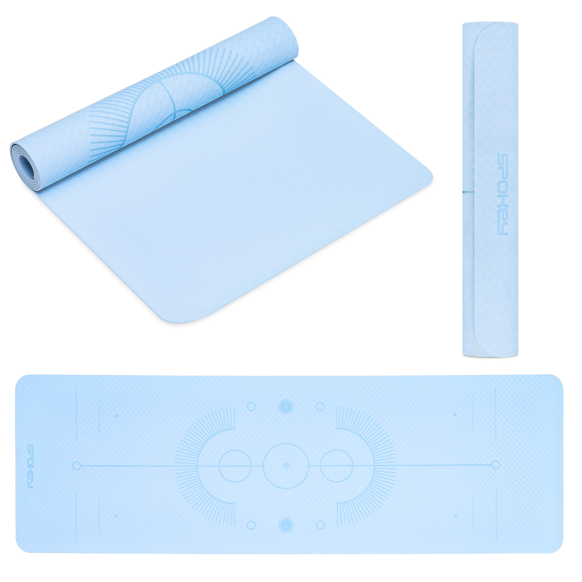 Mata fitness do ćwiczeń, pilatesu i jogi Spokey Mandala