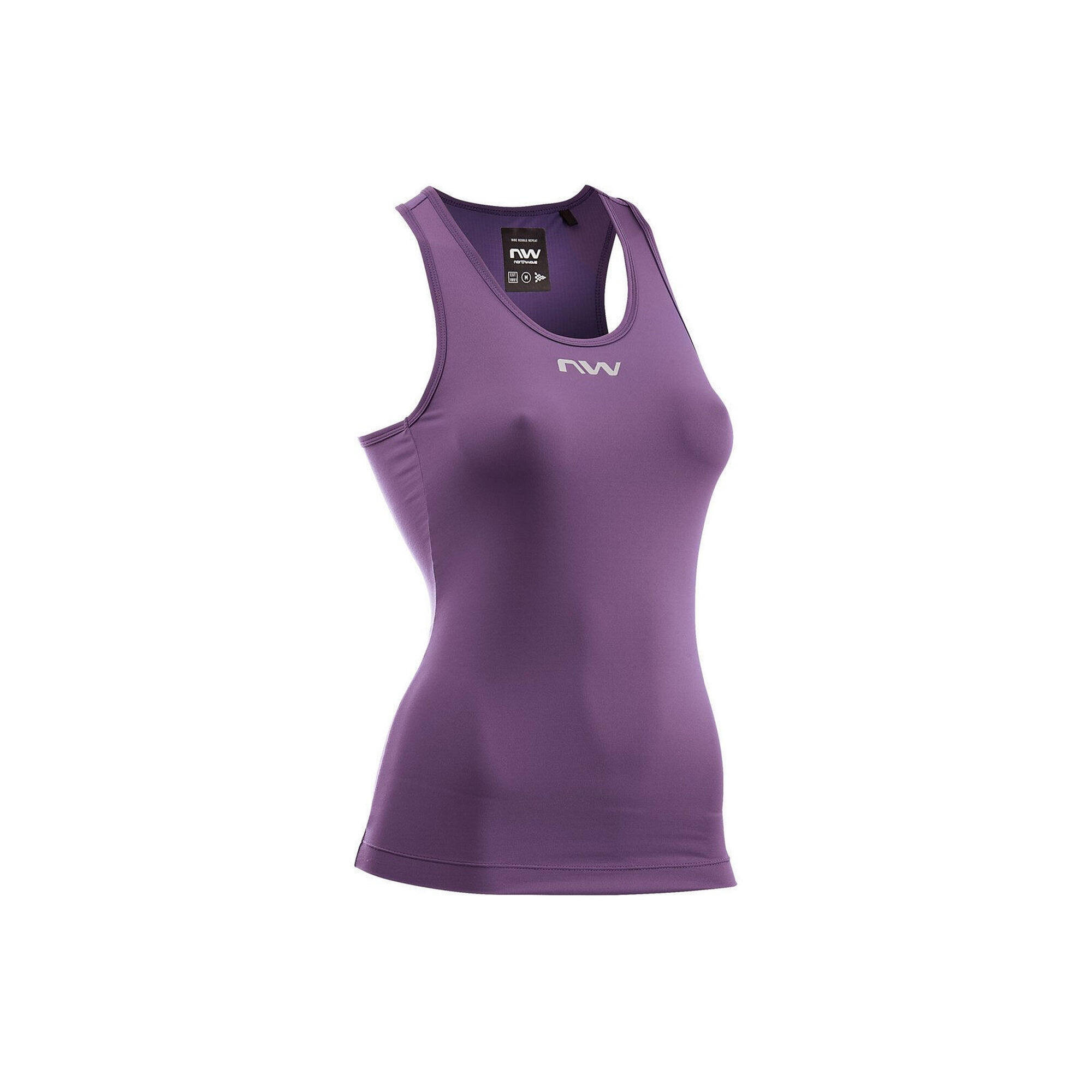 Koszulka rowerowa damska NORTHWAVE Essence Tank fioletowy