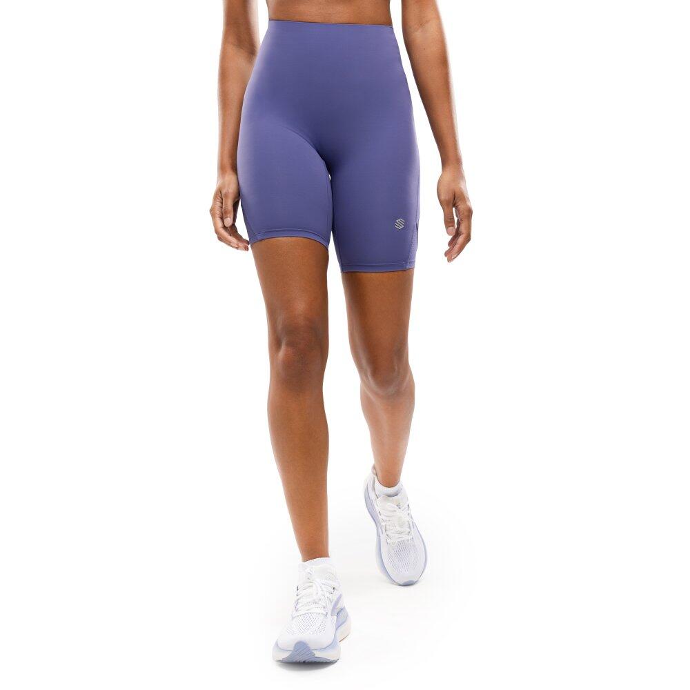 Damskie krótkie legginsy kolarki do biegania Fitness Siroko Thames Blue