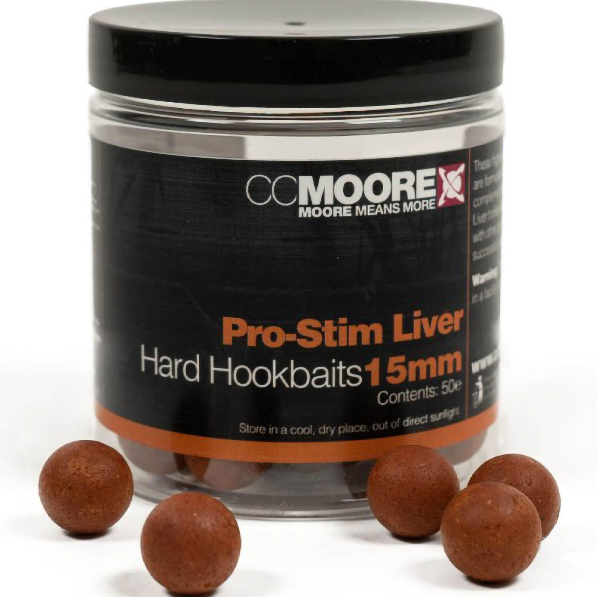 Przynęta Kulki Cc Moore Pro-Stim Liver Hard Hookbaits 15Mm