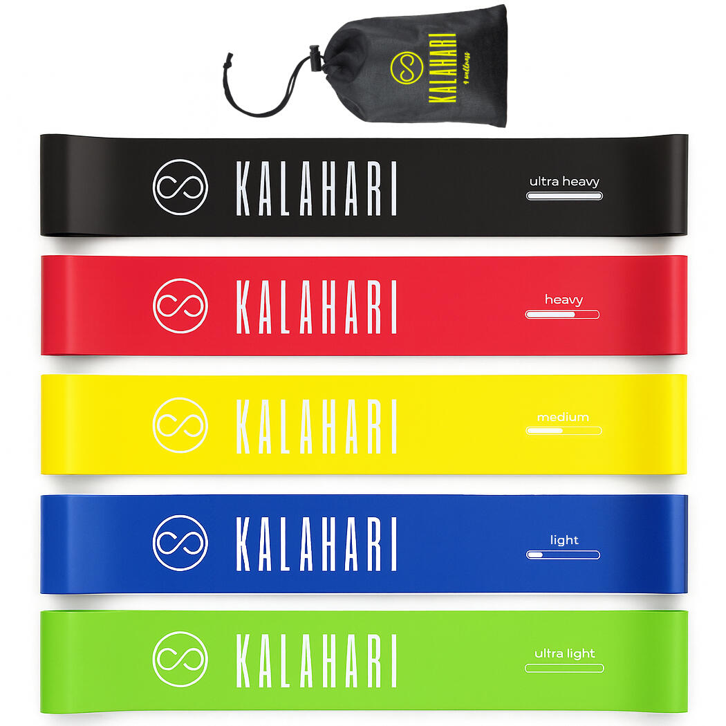 Loop Bands Set Fitness, 5 Gumy Ćwiczeń oporowych z eBookiem do pełnego treningu