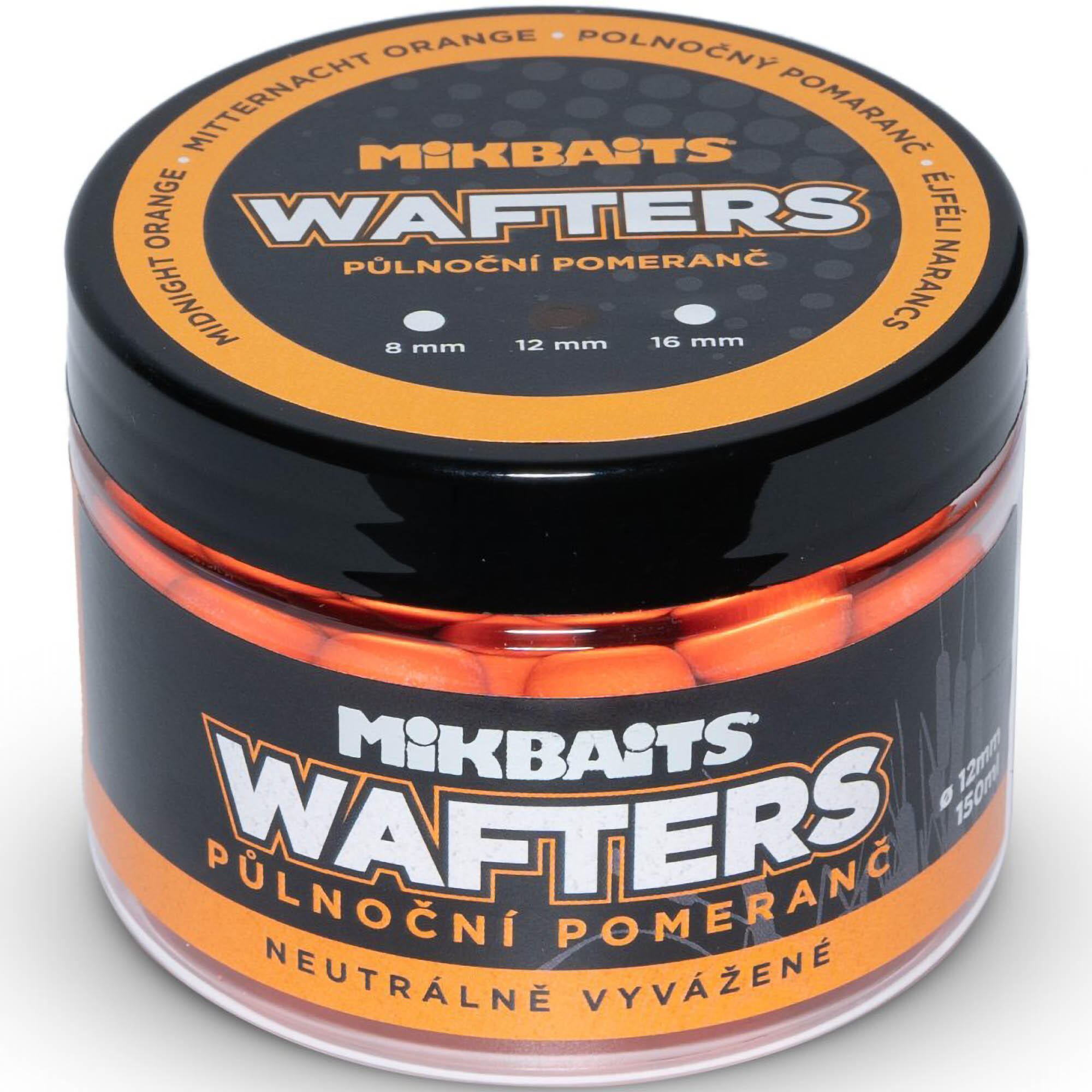 Przynęta Kulki Mikbaits Wafters 150Ml - Pólnocna Pomarańcza 12Mm