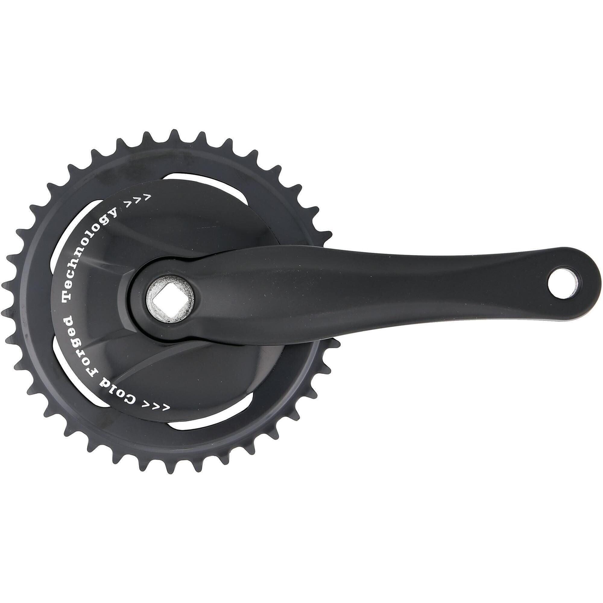 Korba Miranda 170mm stal/aluminium czarna - idealna do jazdy na szosie