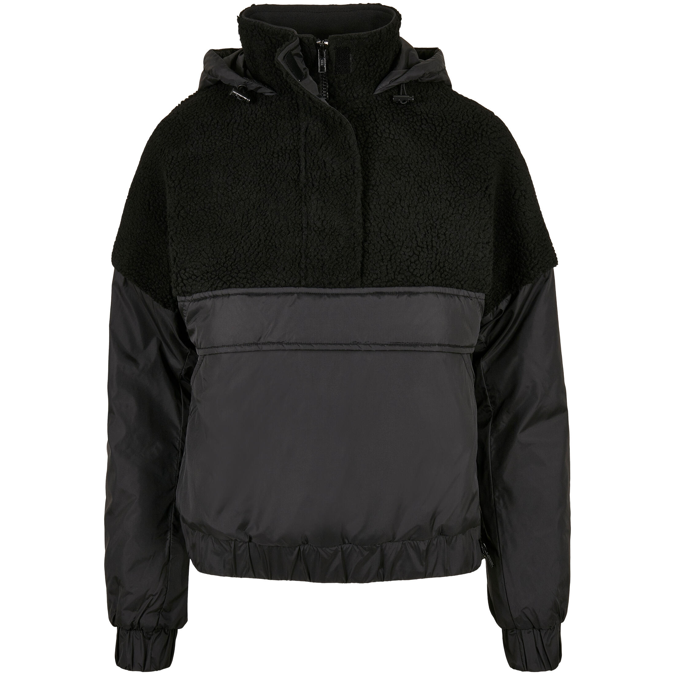 Damski polar Urban Classics sherpa mix pull over
