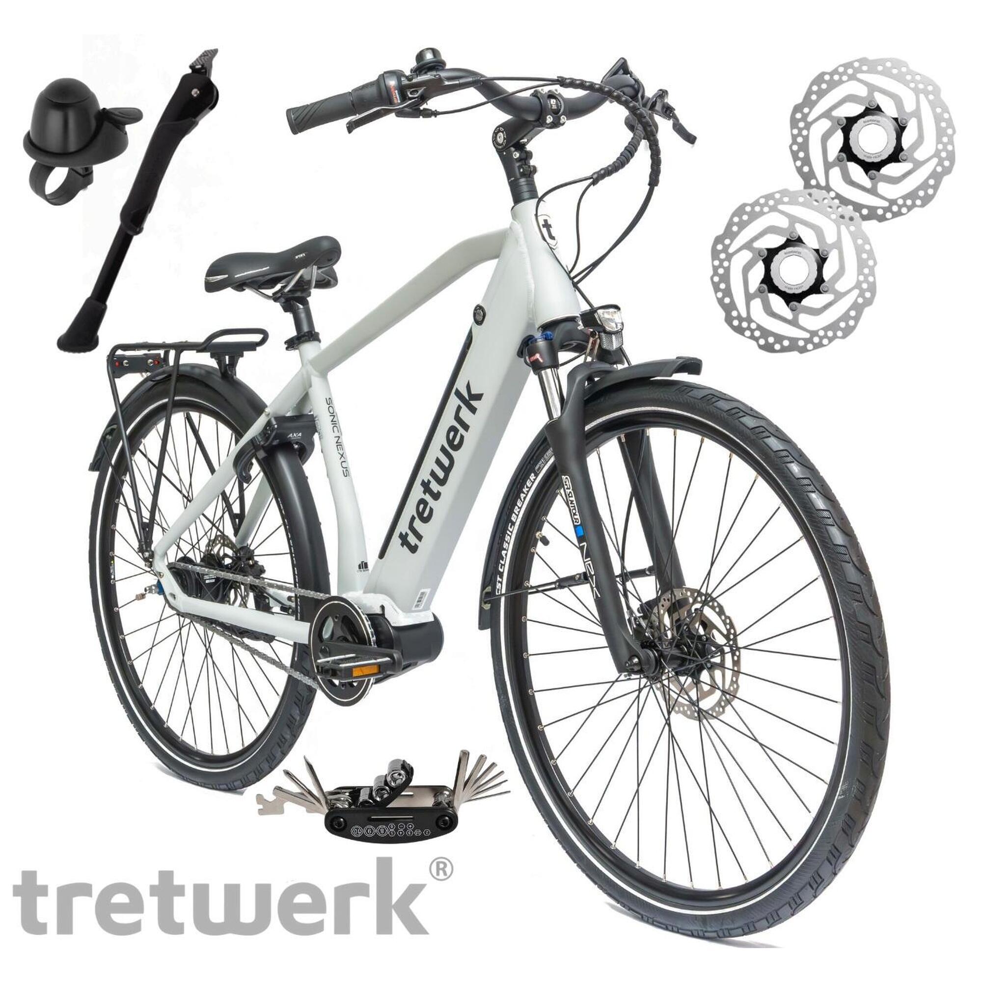 Rower Elektryczny Męski Damski Miejski 28" SHIMANO Nexus LCD 250W Aluminium