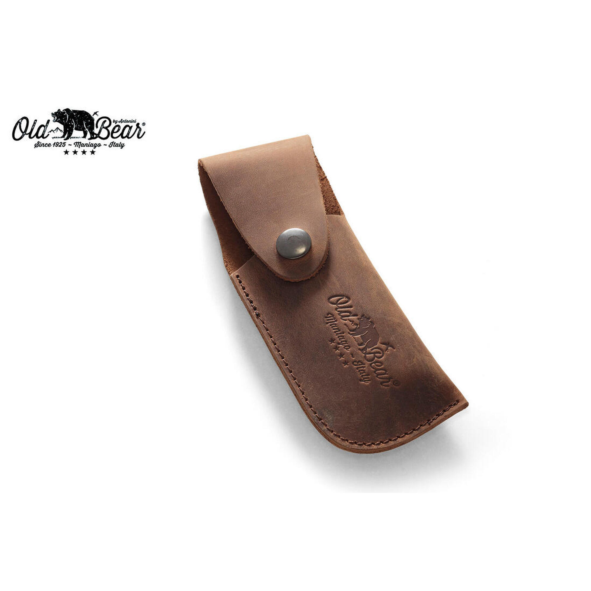 Etui skórzane do noża składanego Leather Brown Sheat 16 cm