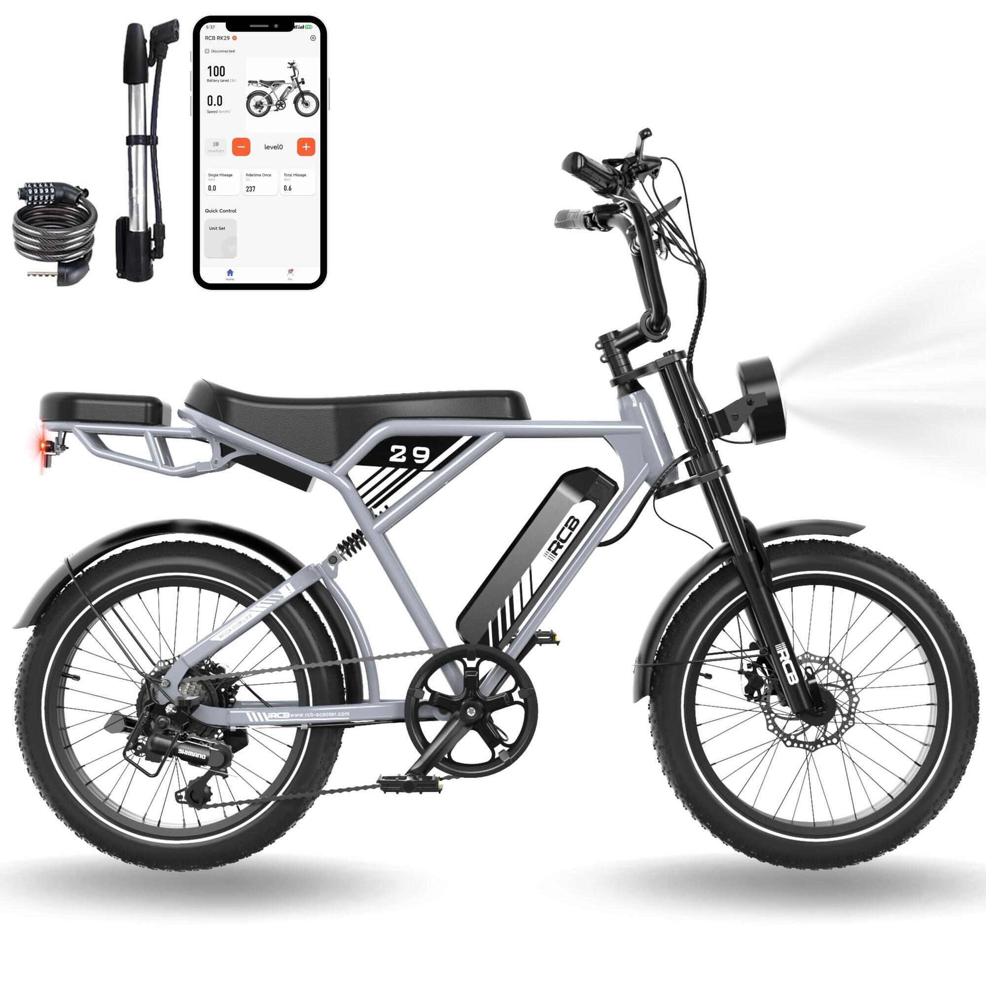 Rower elektryczny z pełnym zawieszeniem 20" RCB-RK29