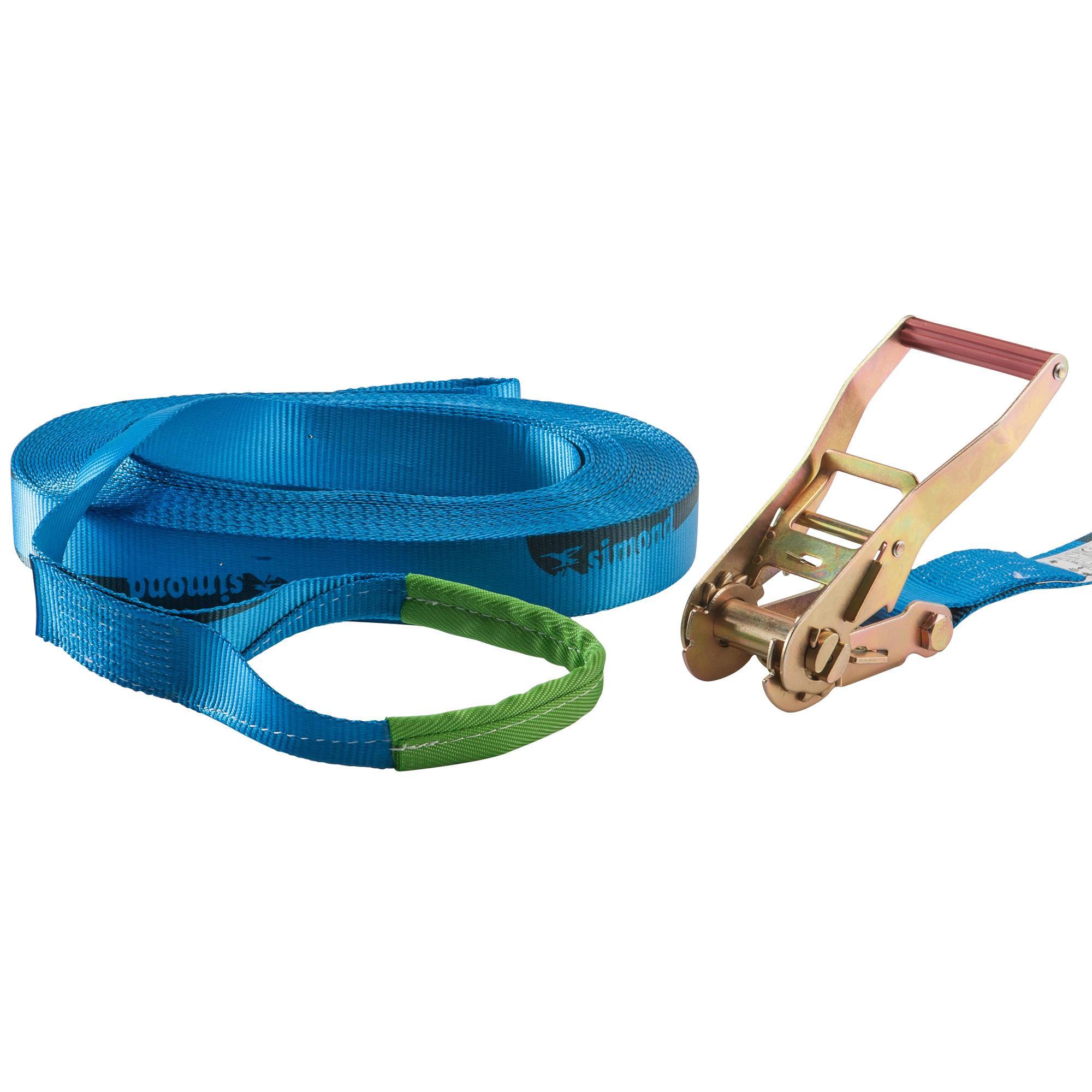 Slackline niebieski 25 m