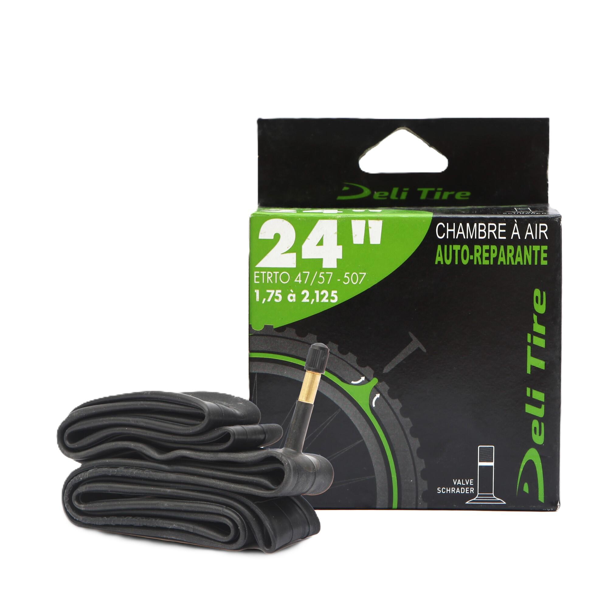 Dętka DELI 24x1.75/2.125" AV 48mm z Żelem Antyprzebiciowym