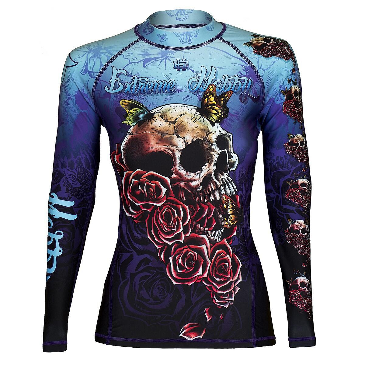Koszulka Sportowa Rashguard damski MMA EXTREME HOBBY SKULL 2