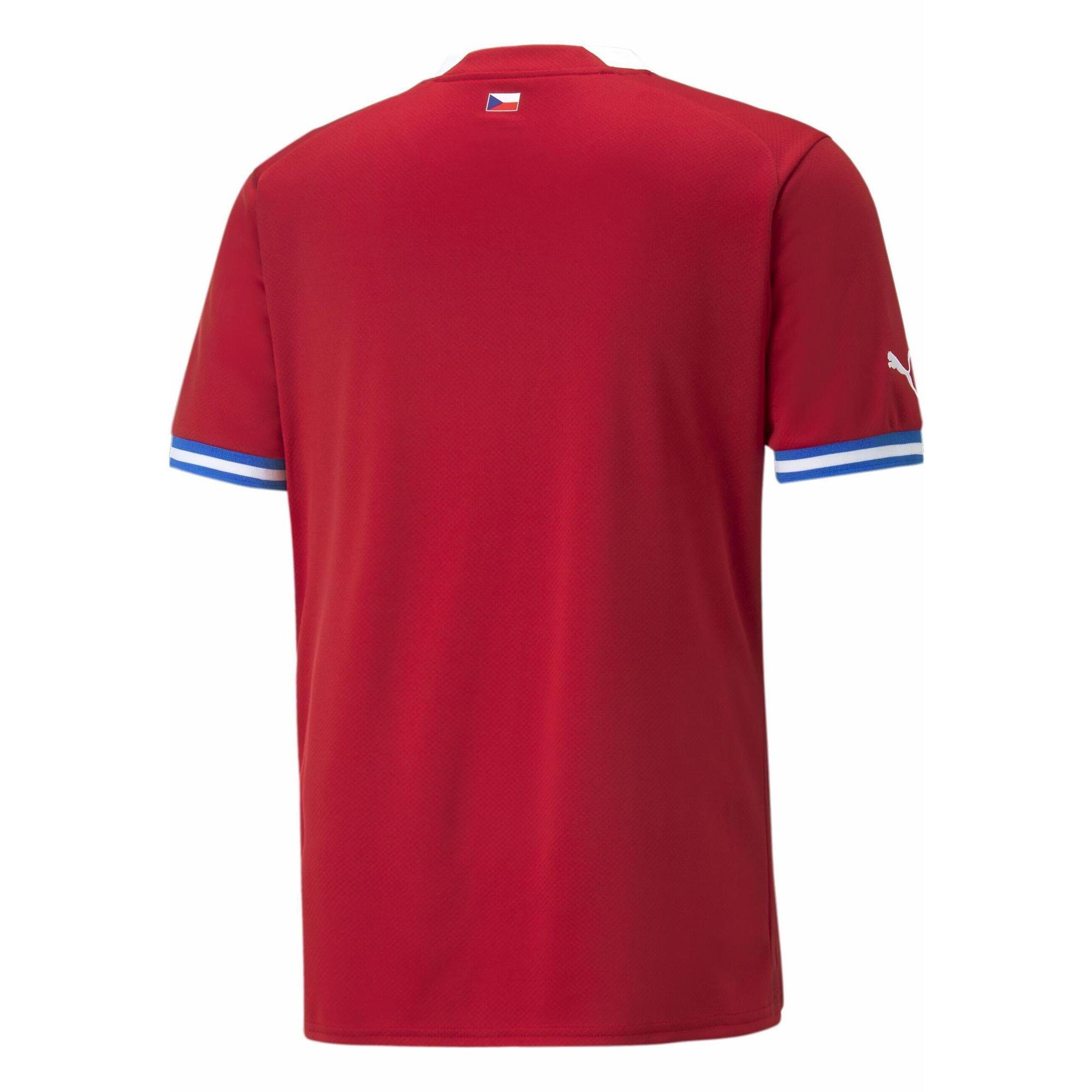 Czech Republic Home 22/23 Replika koszulki męskiej PUMA Chili Pepper Red
